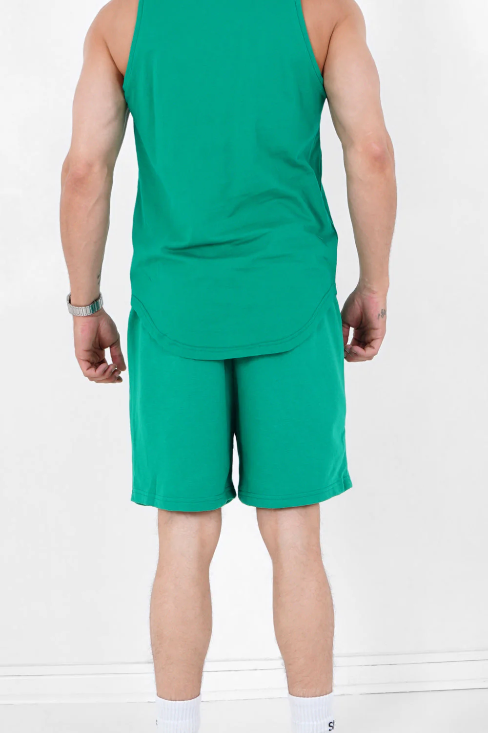 Short logo imprimé Vert - Image 5