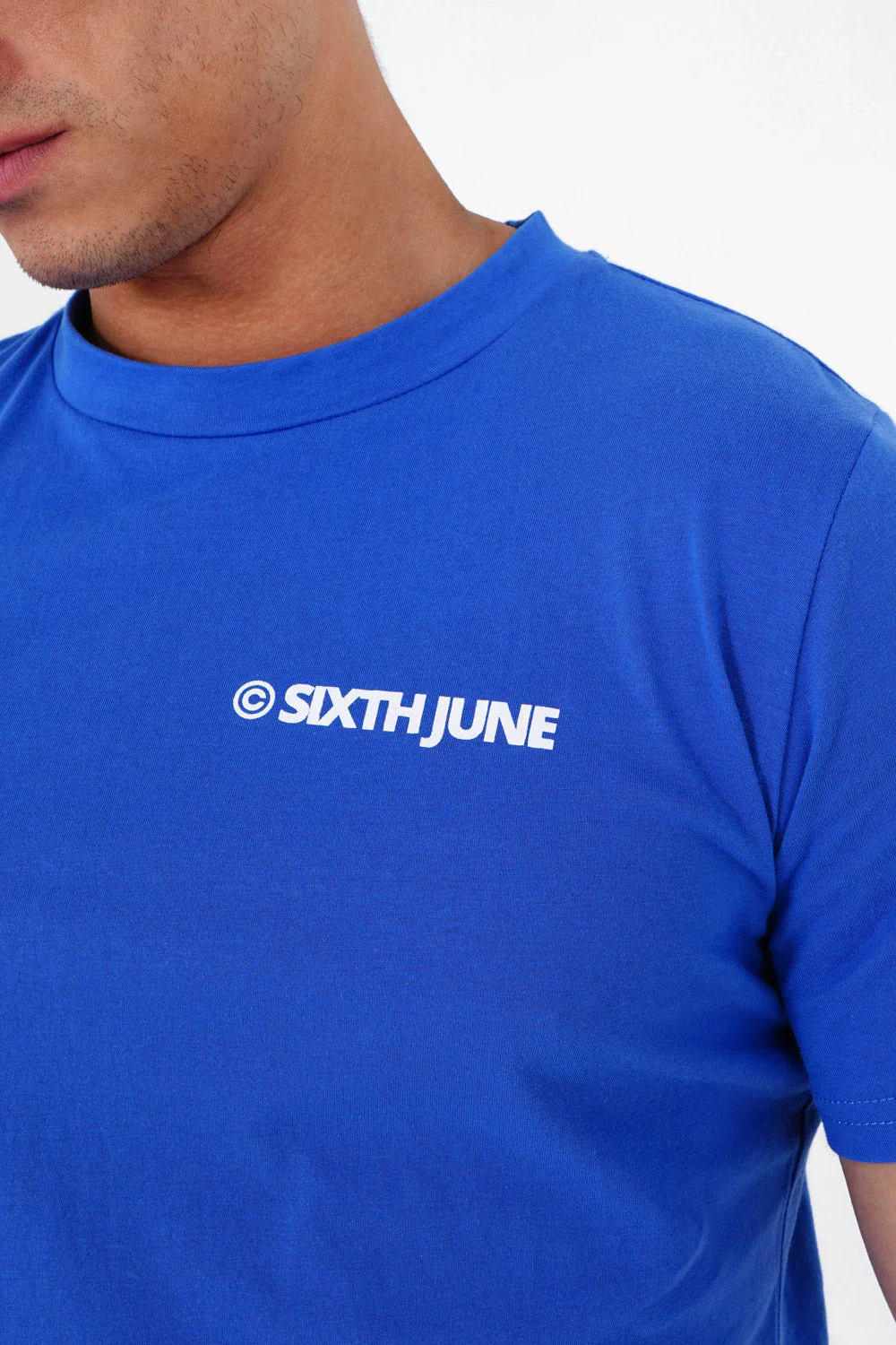 T-shirt essential logo Bleu foncé - Image 3