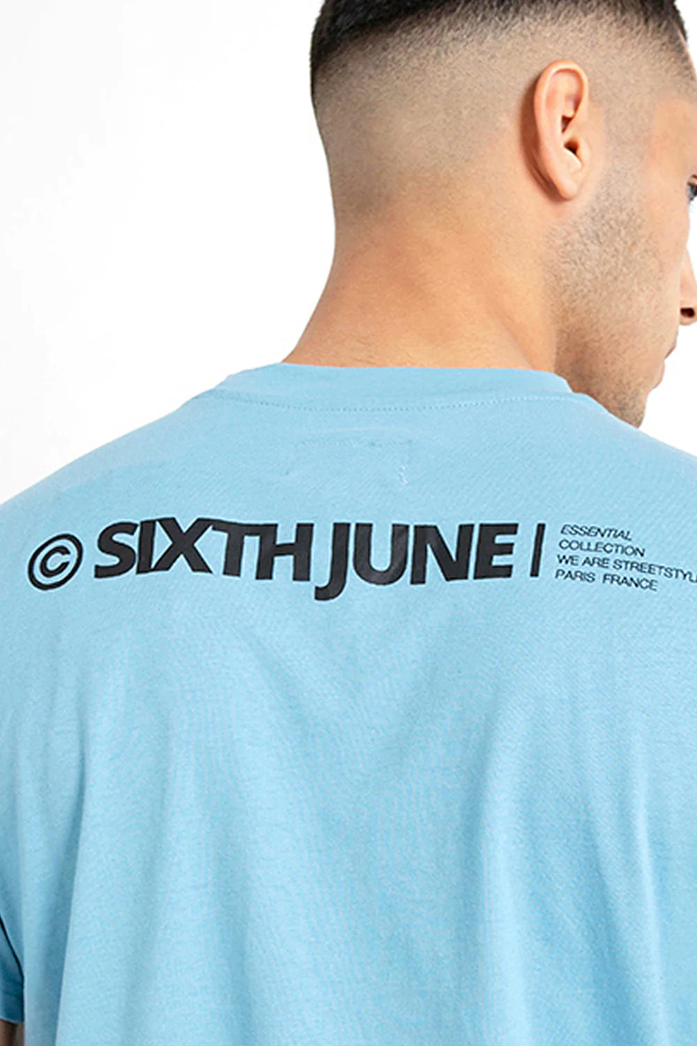 T-shirt essential logo Bleu clair - Image 3