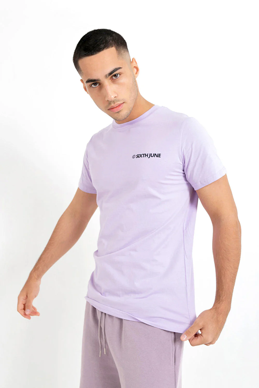 T-shirt essential logo Mauve - Image 3