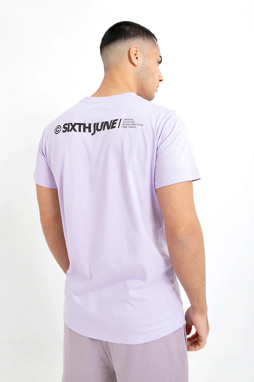 T-shirt essential logo Mauve - Image 4
