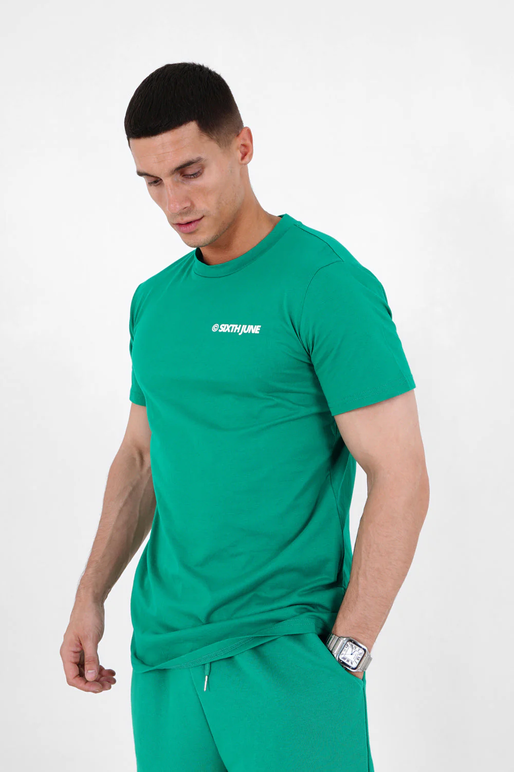 T-shirt essential logo Vert - Image 4