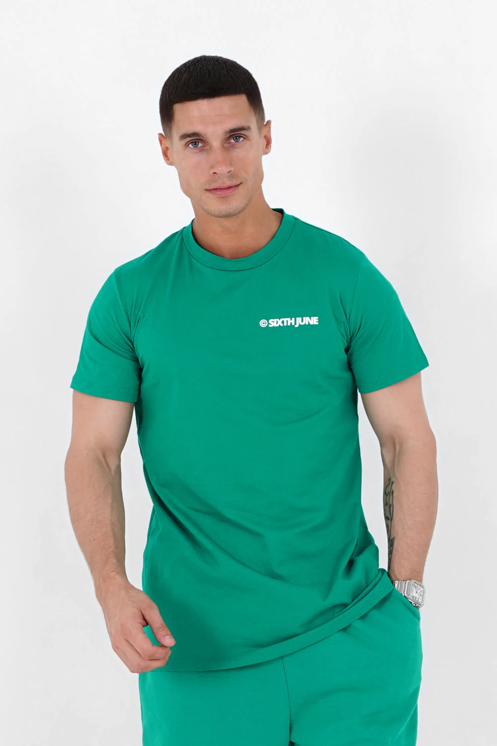 T-shirt essential logo Vert - Image 5