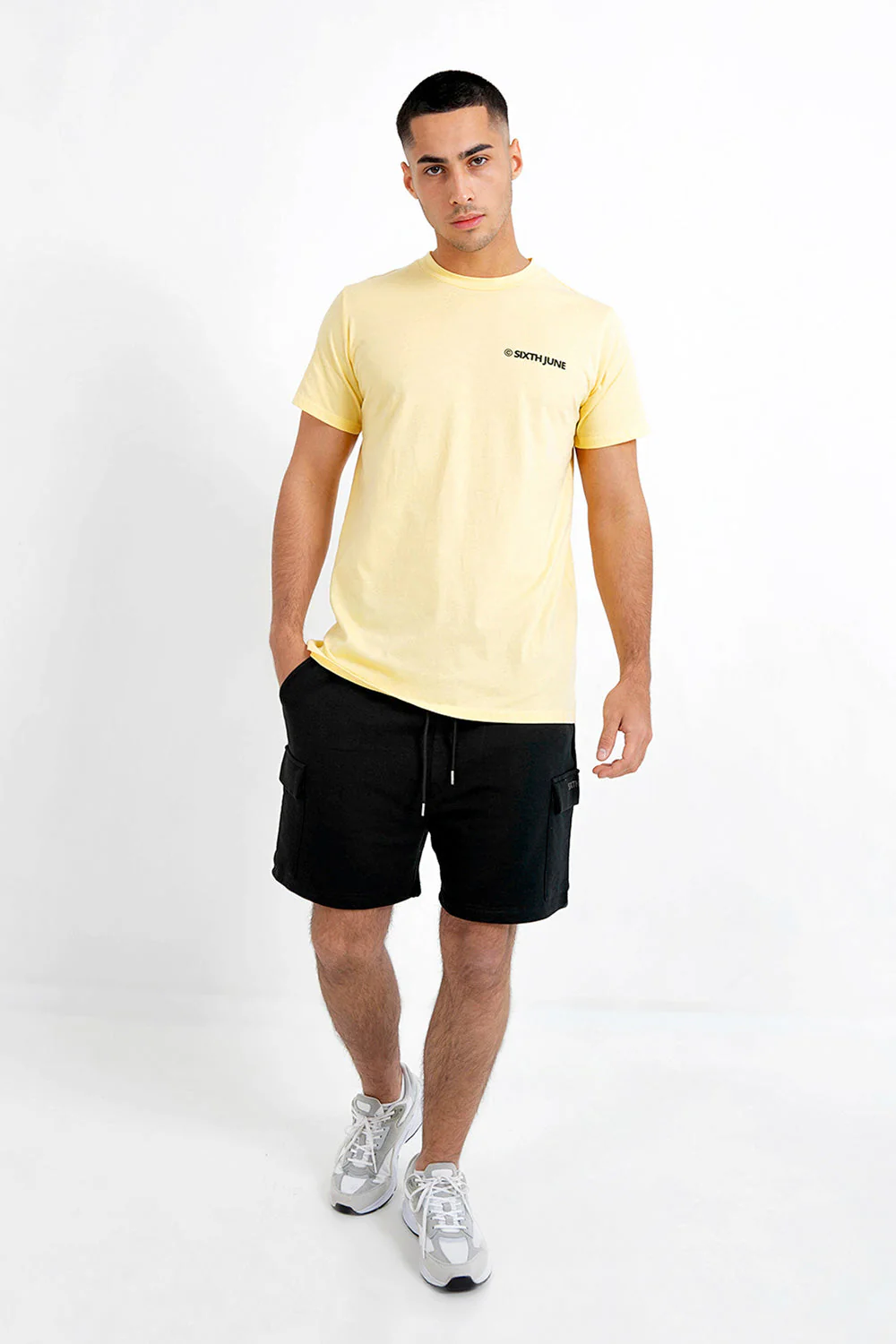 T-shirt essential logo Jaune - Image 2
