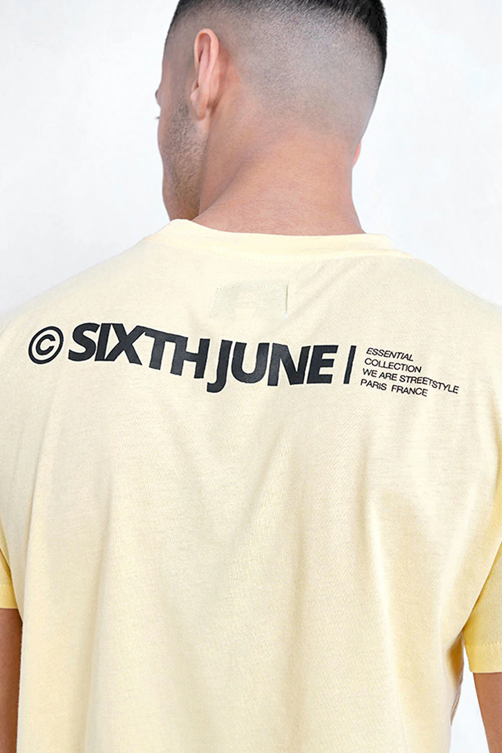 T-shirt essential logo Jaune - Image 3
