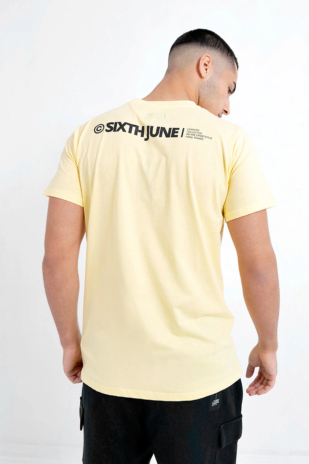 T-shirt essential logo Jaune - Image 5