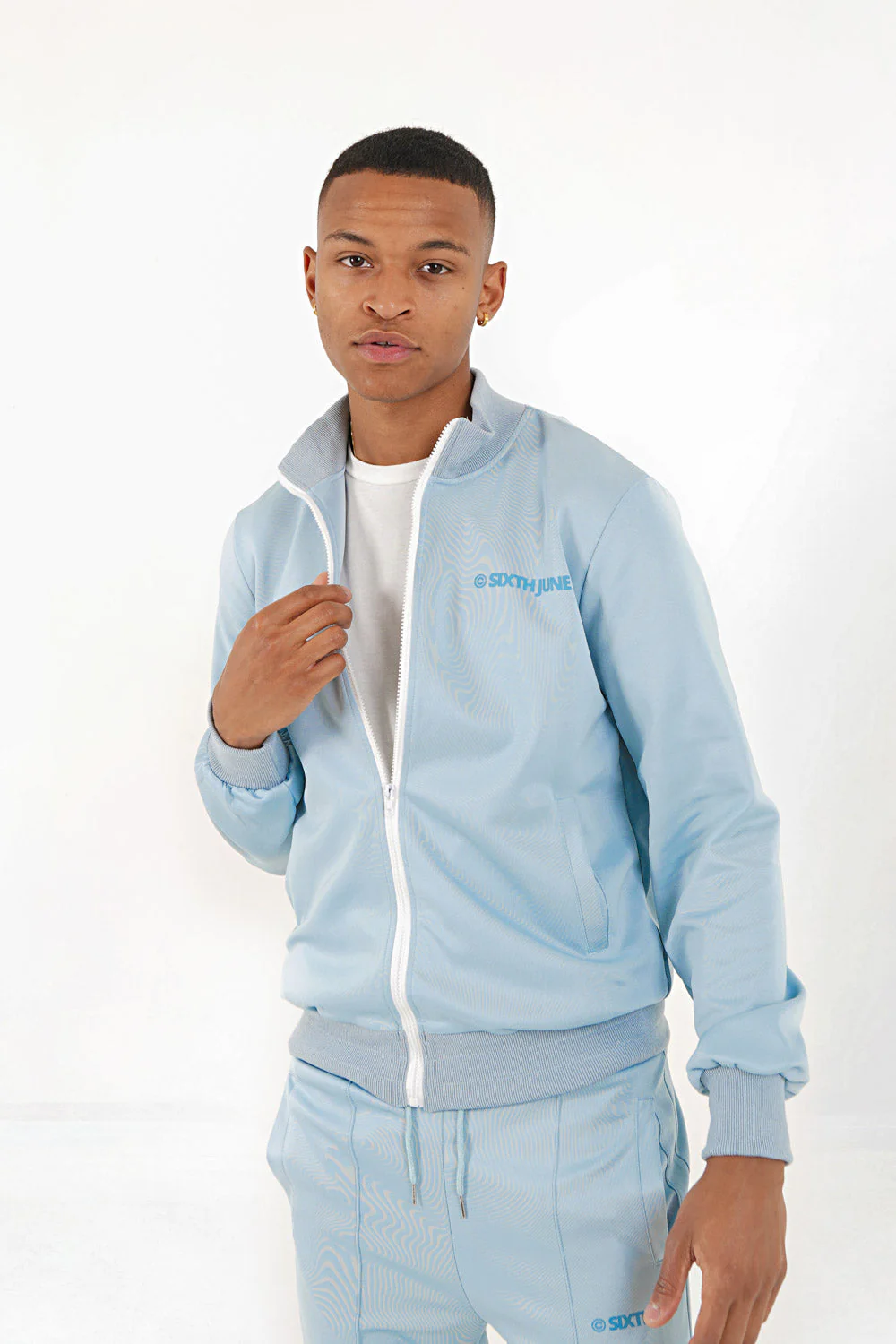 Veste jogging logo Bleu