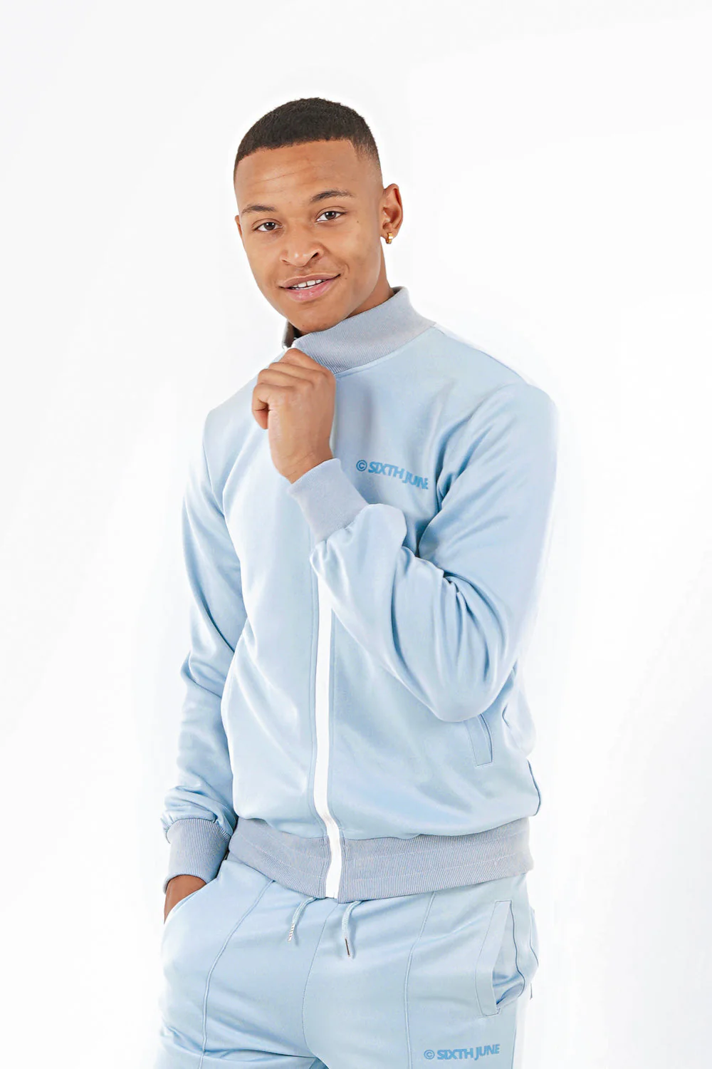 Veste jogging logo Bleu - Image 3