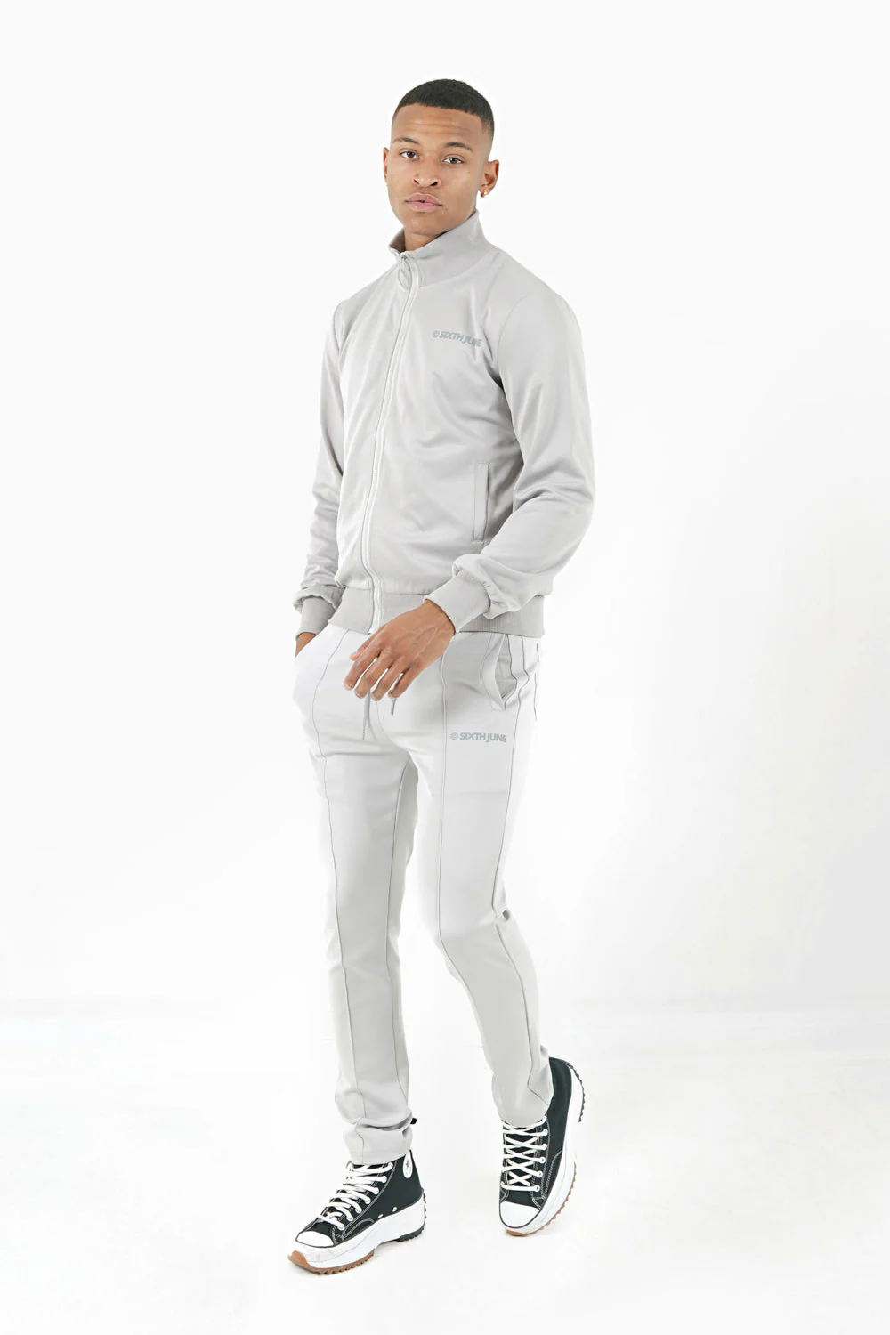Veste jogging logo Gris - Image 2