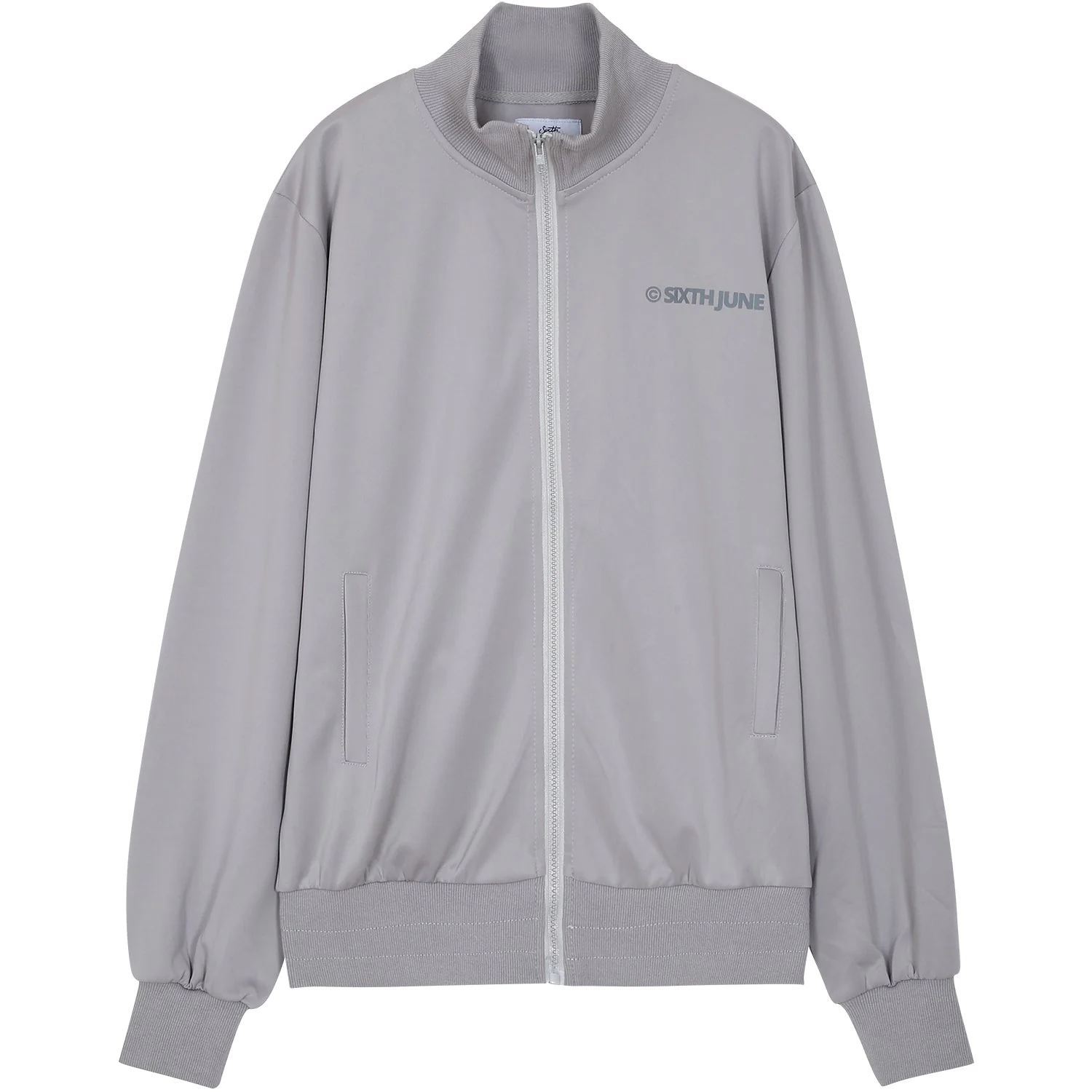Veste jogging logo Gris - Image 6