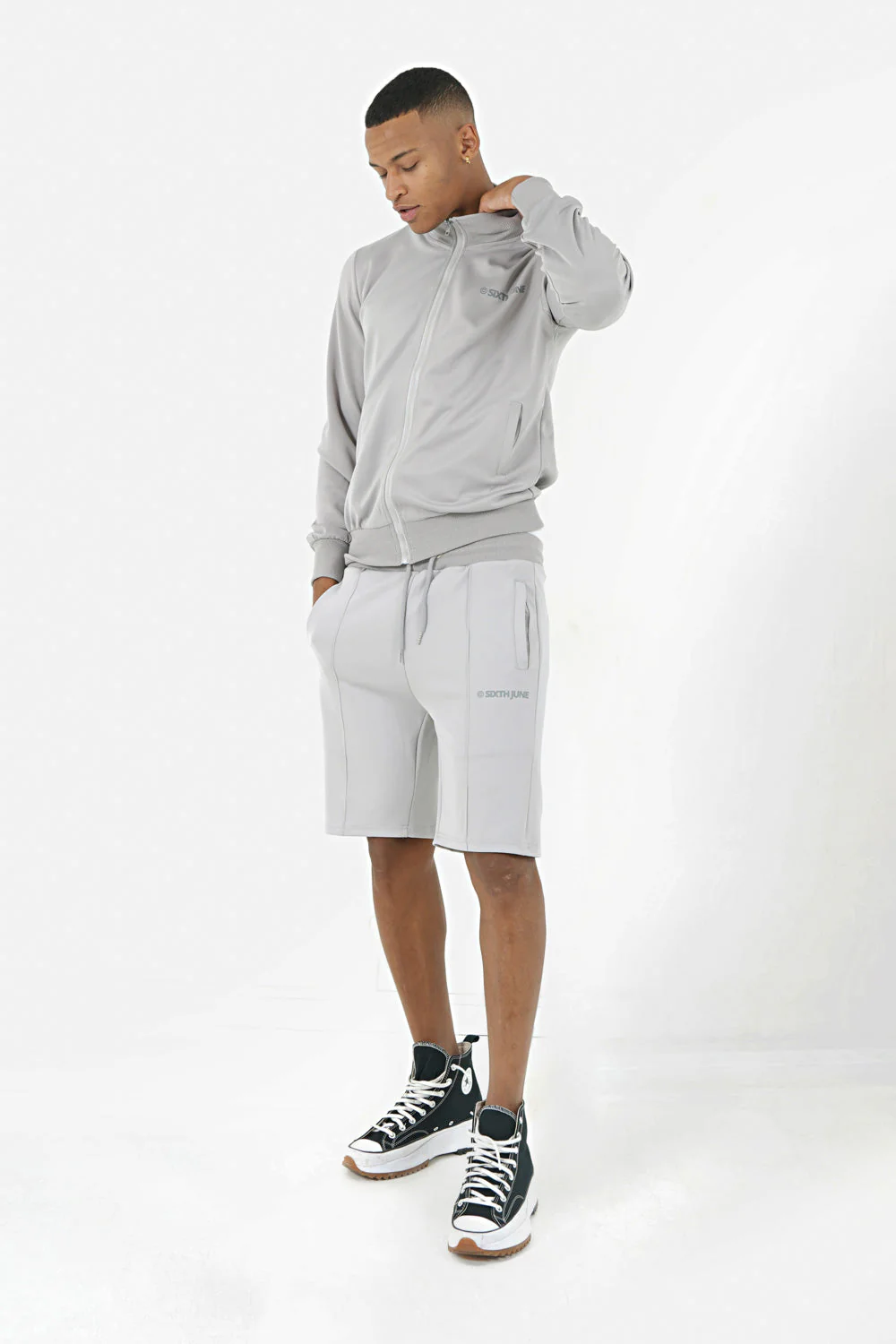 Short sport logo Gris - Image 2