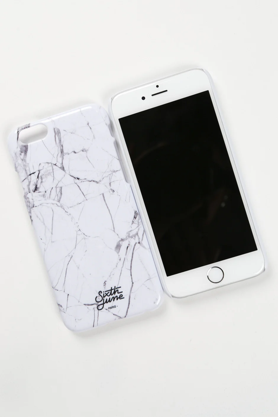 Coque iPhone 6 marbre blanc 1428A - Image 3