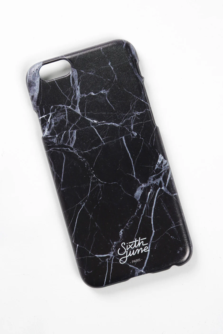 Coque iPhone 6 marbre noir 1428A