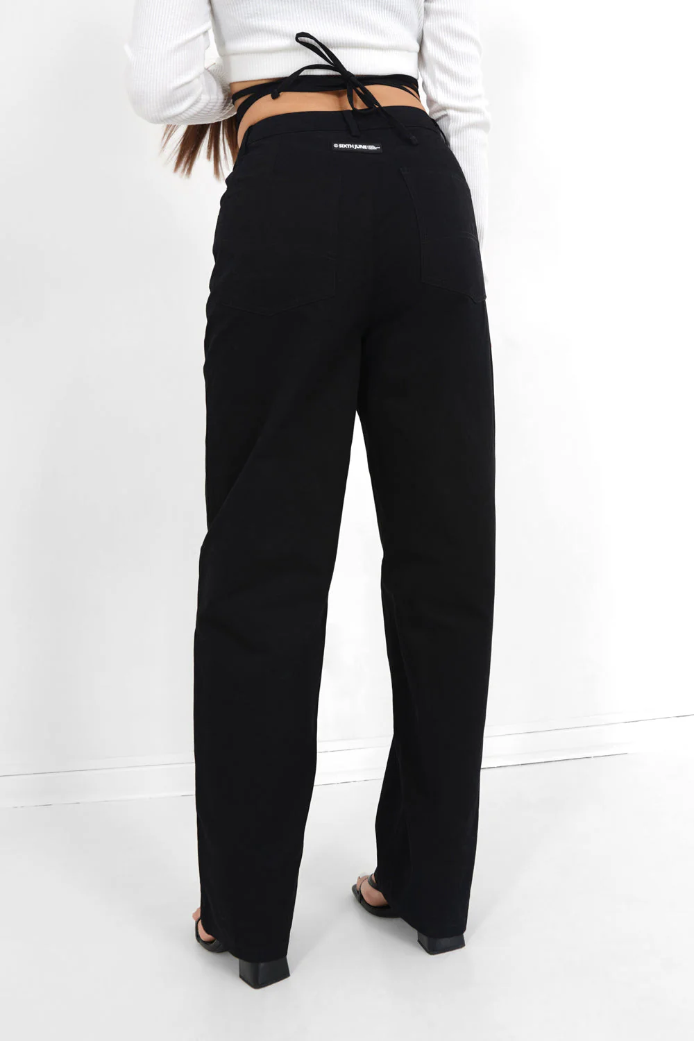 Pantalon droit sergé cordons Noir - Image 5