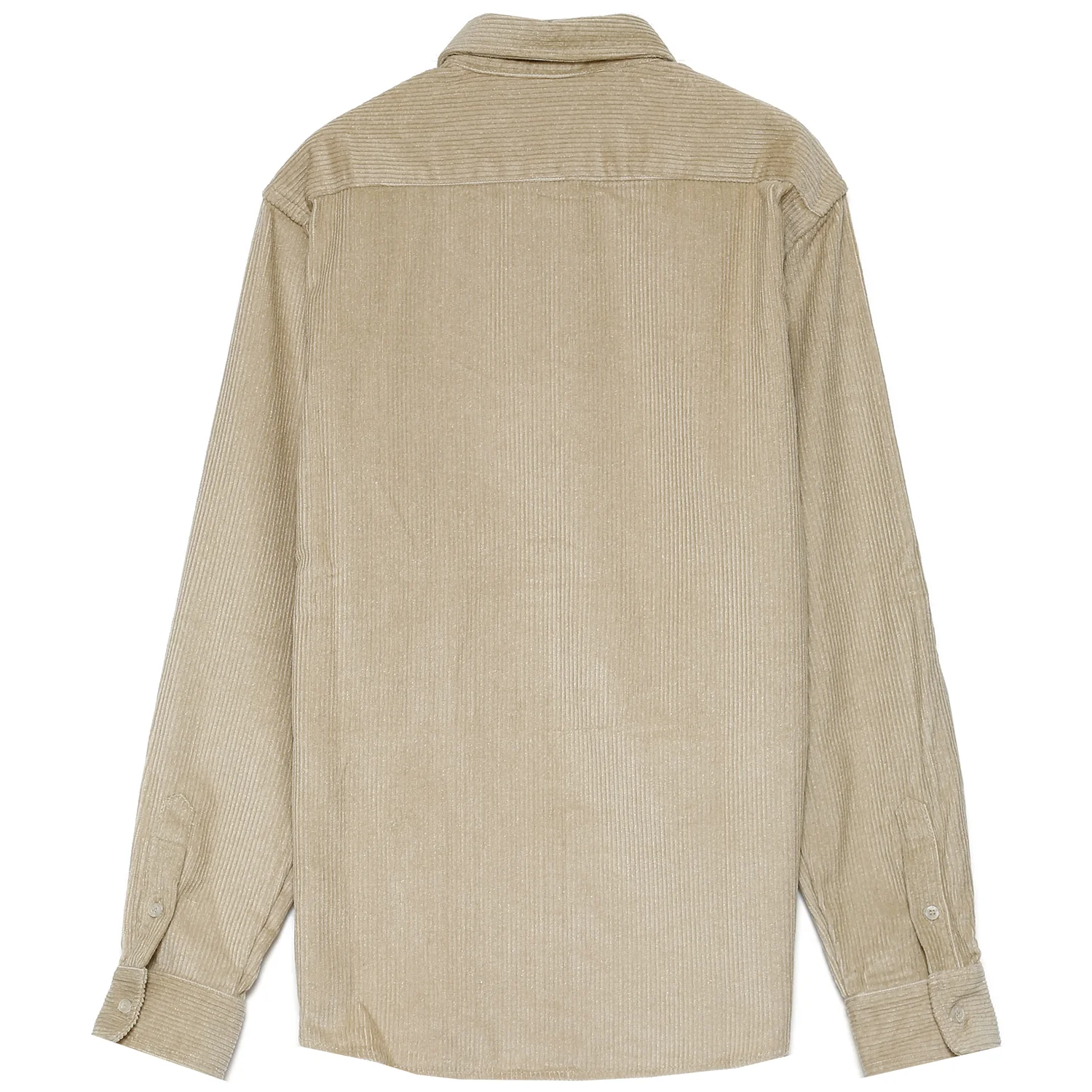 Chemise velours poche beige - Image 6
