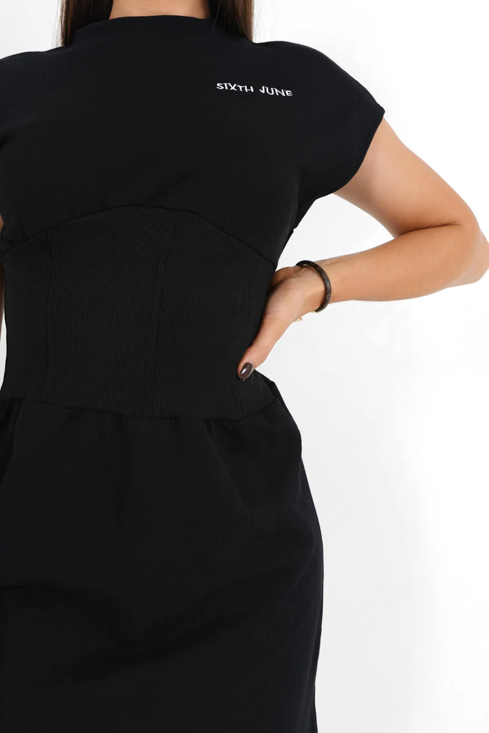 Robe courte corset Noir - Image 3