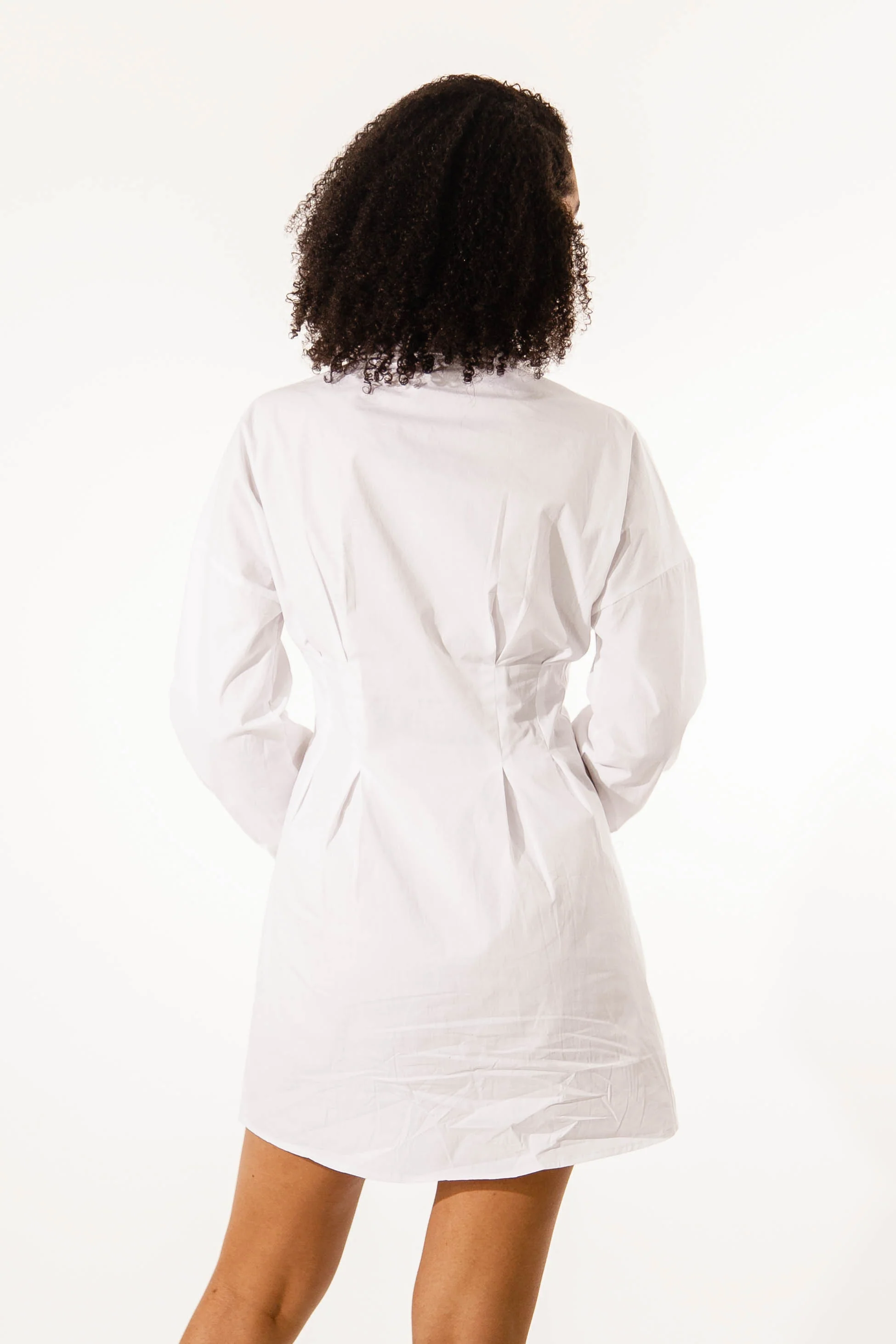 Robe chemise corset blanc - Image 5