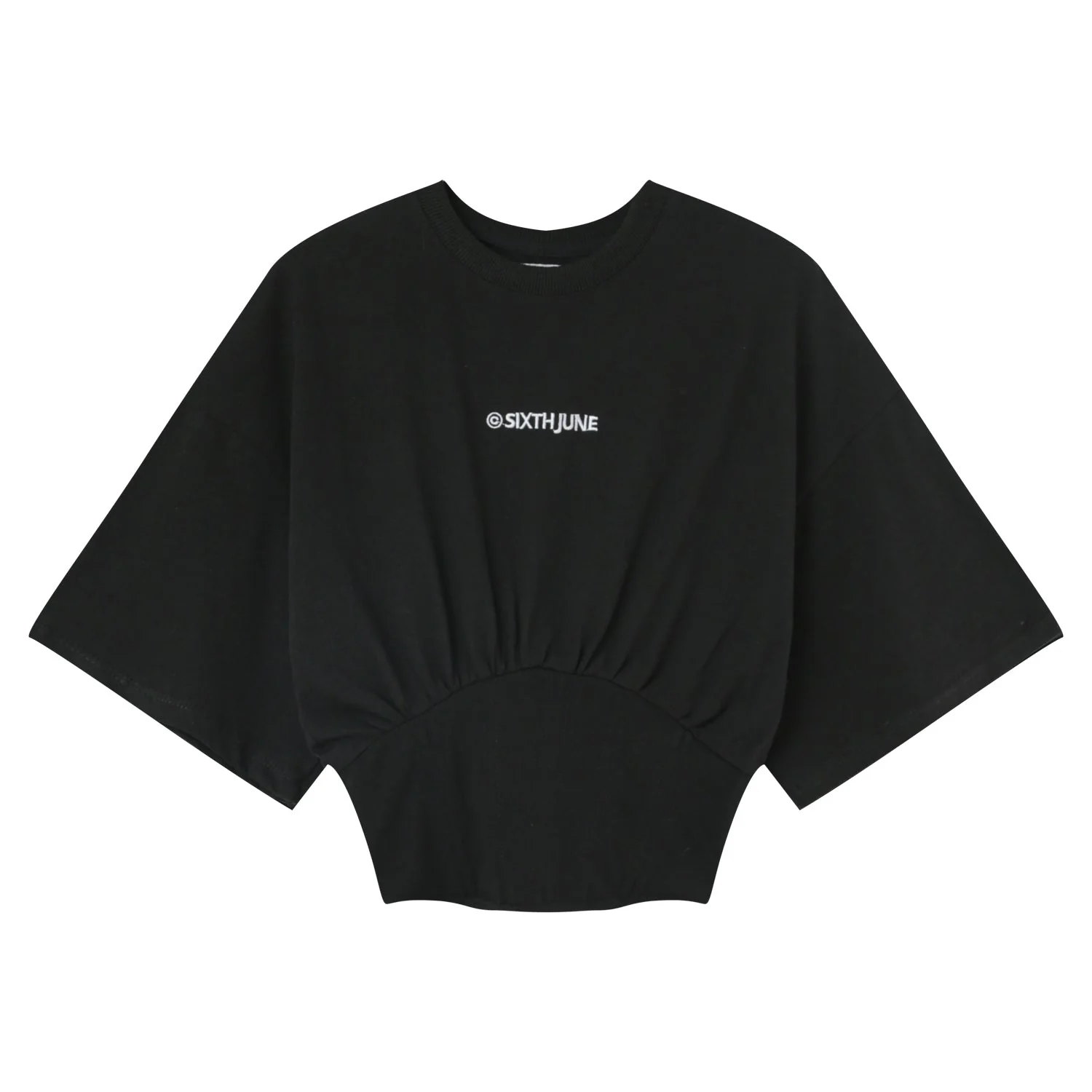 T-shirt corset court Noir - Image 6