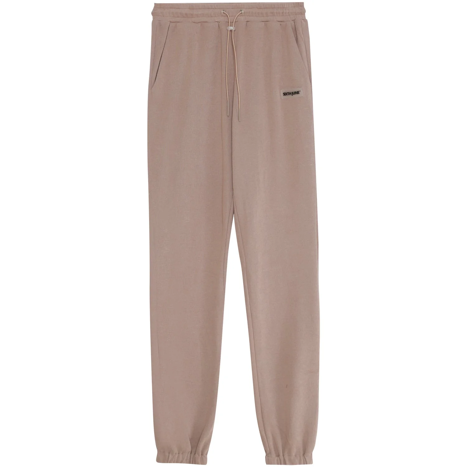 Jogging côtelé cordon Beige clair - Image 6