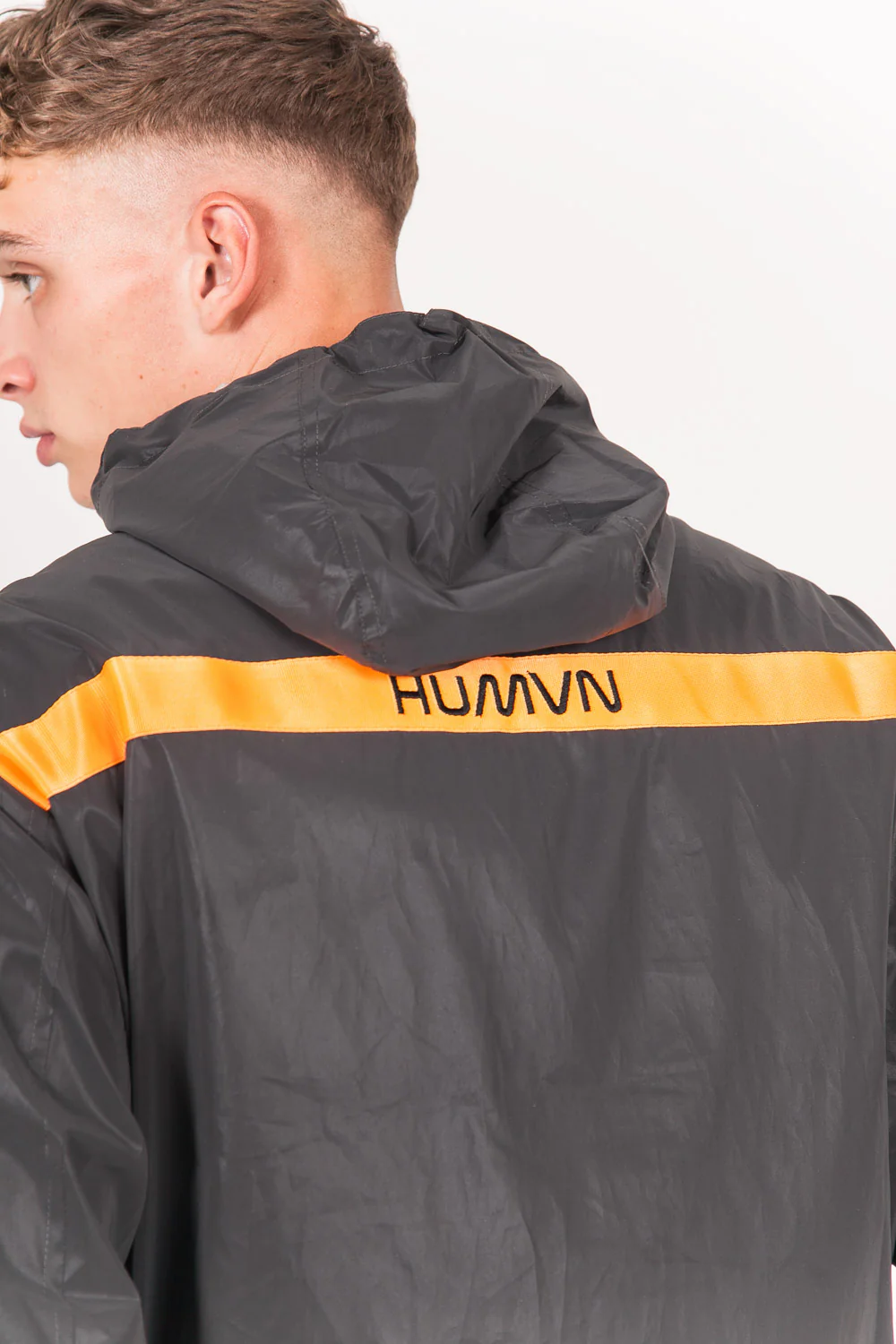 Coupe vent réfléchissant human logo noir - Image 6