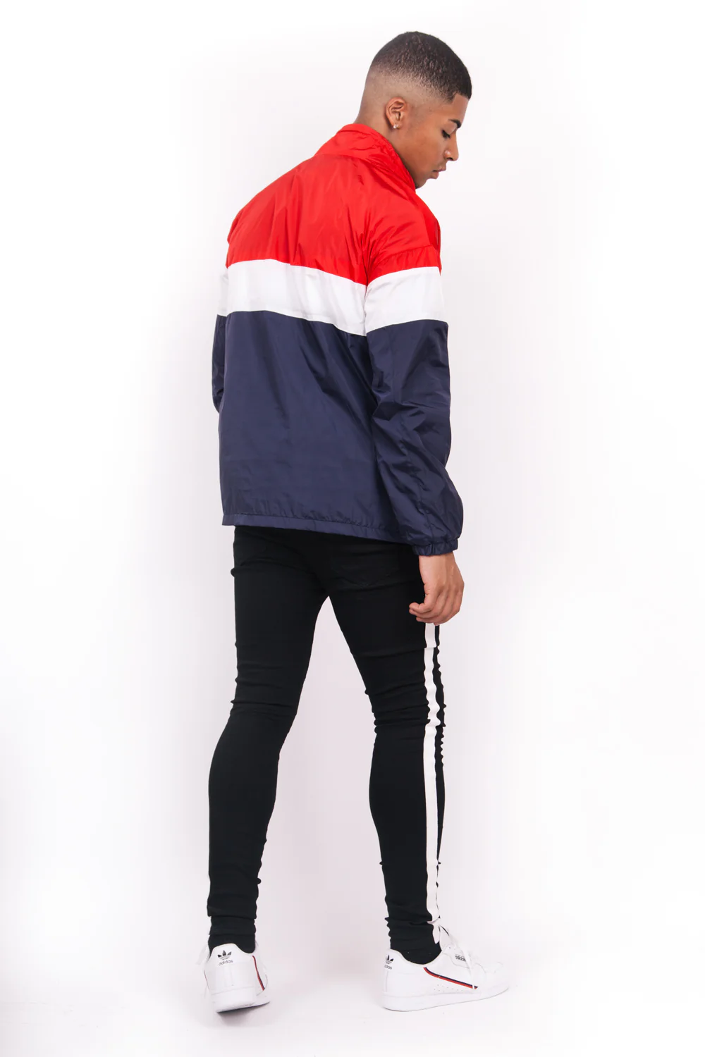 Coupe-vent tricolore texte bleu rouge blanc - Image 4