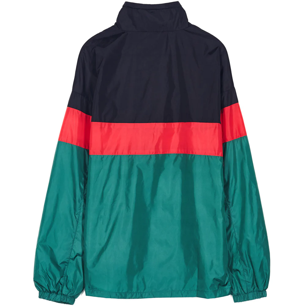 Coupe-vent tricolore texte vert noir rouge - Image 8