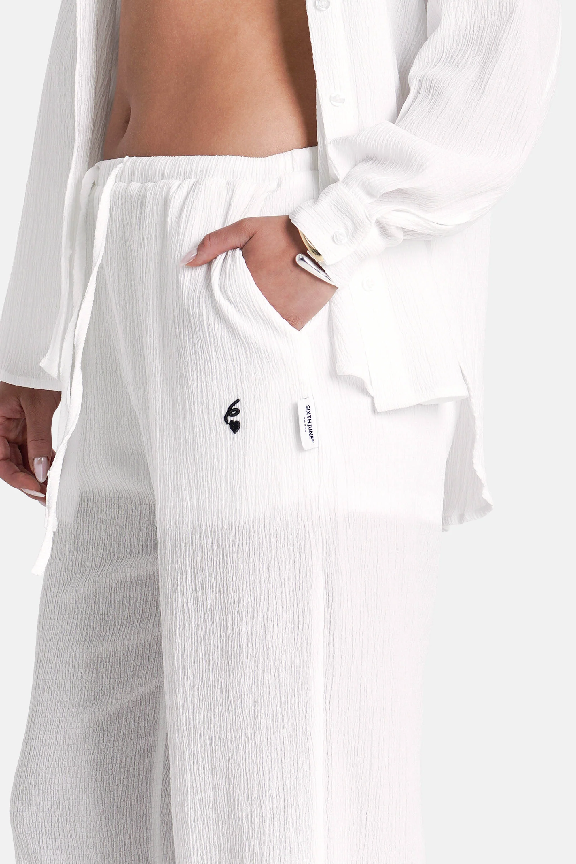 TEXTURED wide pant - Image 3