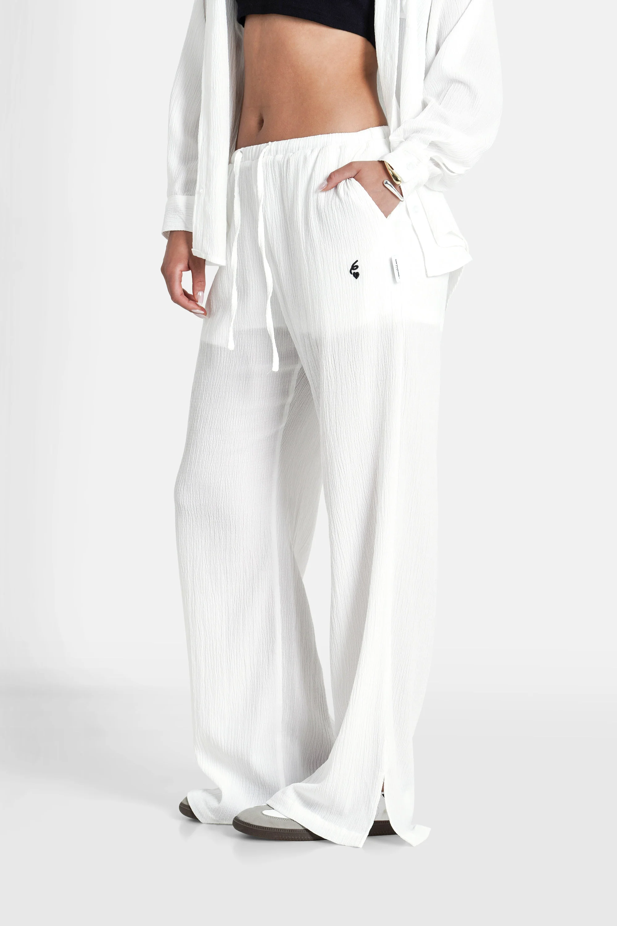 TEXTURED wide pant - Image 4