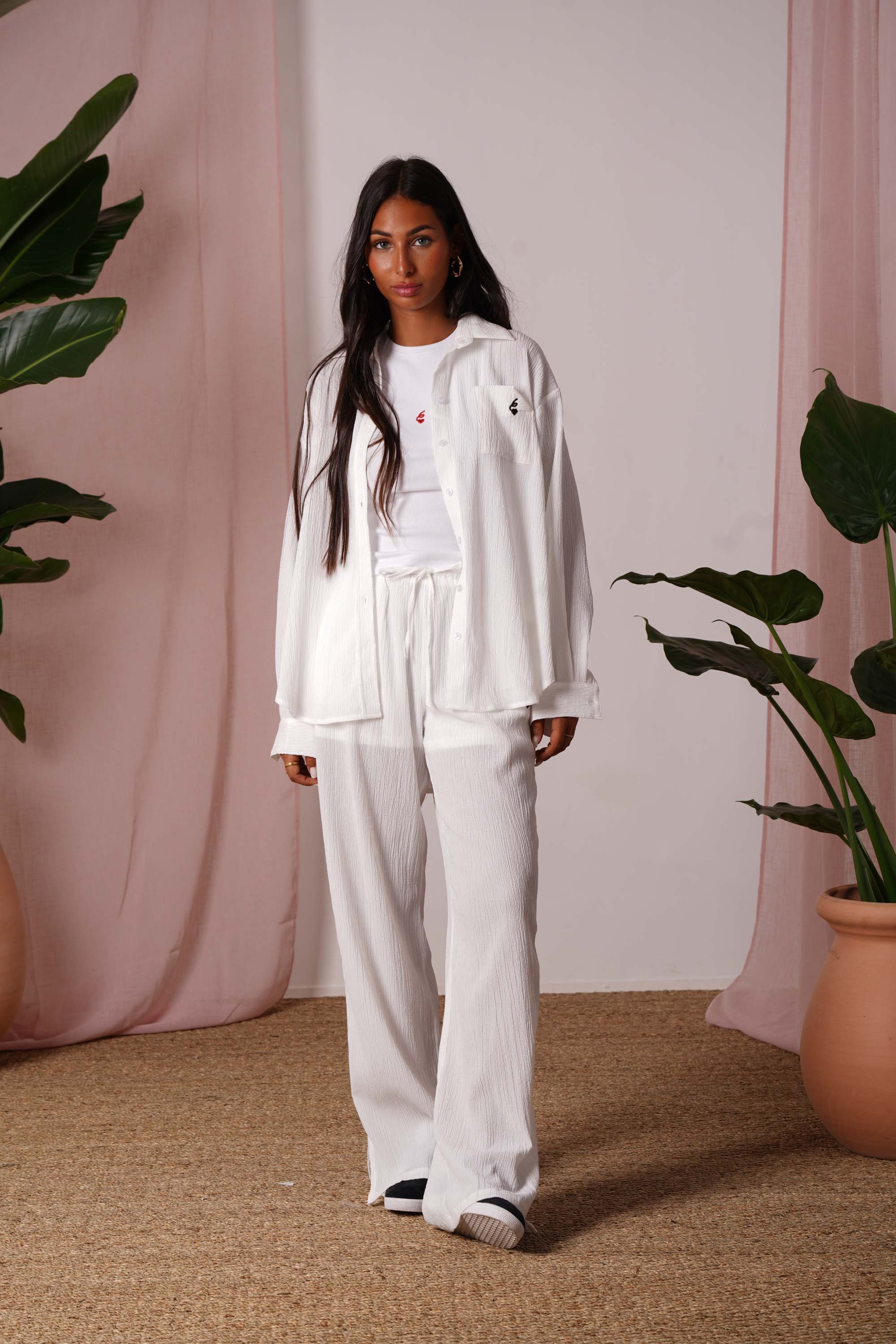 TEXTURED wide pant - Image 6