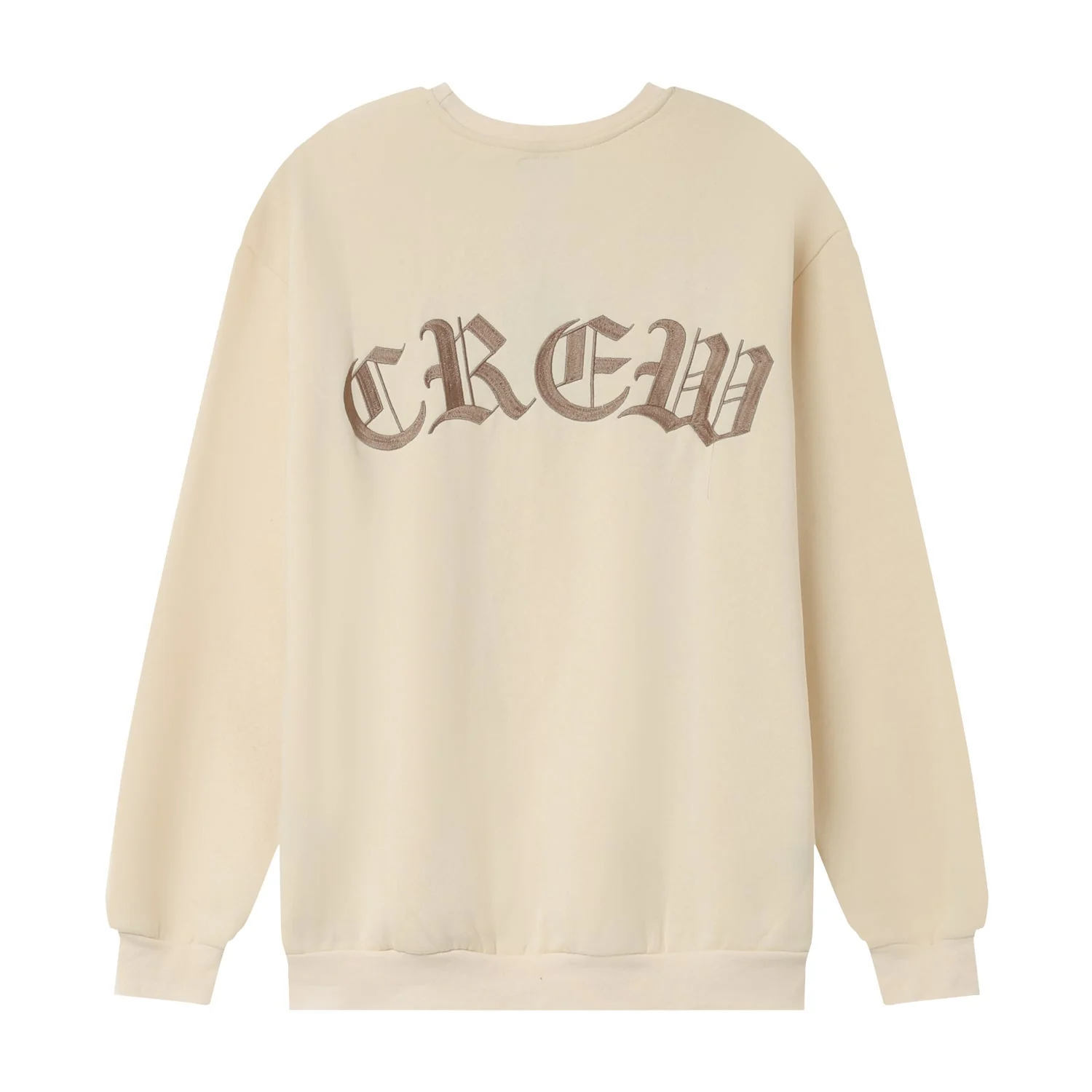 Sweatshirt broderies crew Beige - Image 7
