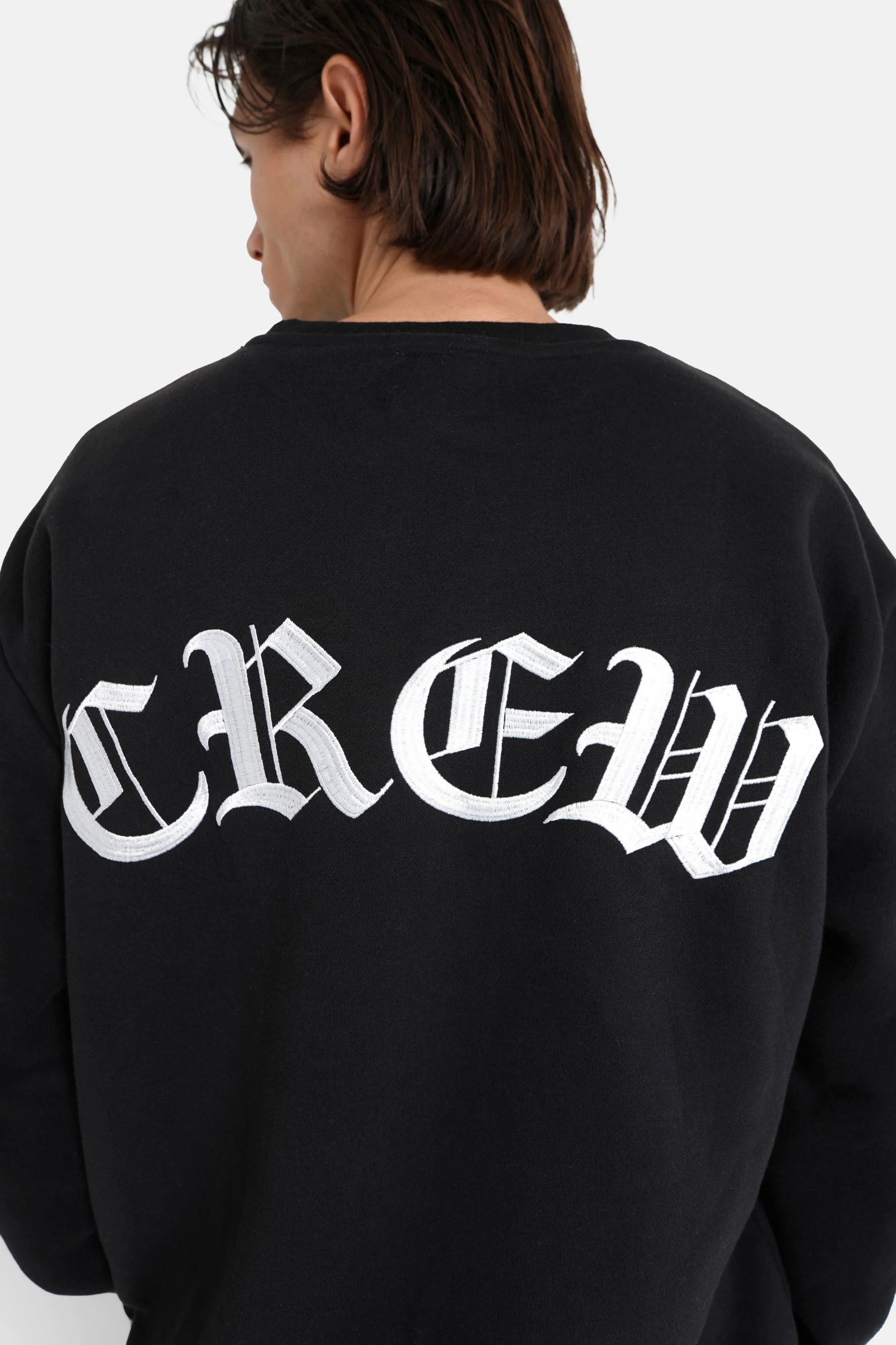Sweatshirt broderies crew Noir - Image 3