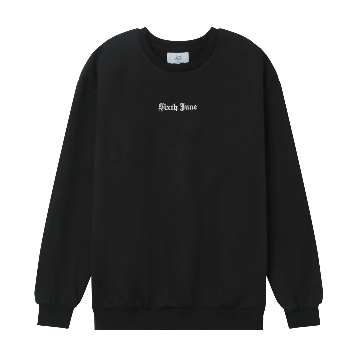 Sweatshirt broderies crew Noir - Image 6