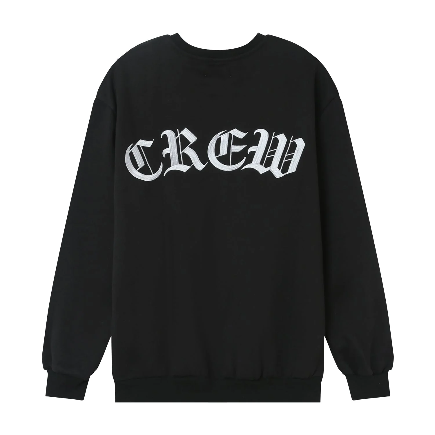 Sweatshirt broderies crew Noir - Image 7