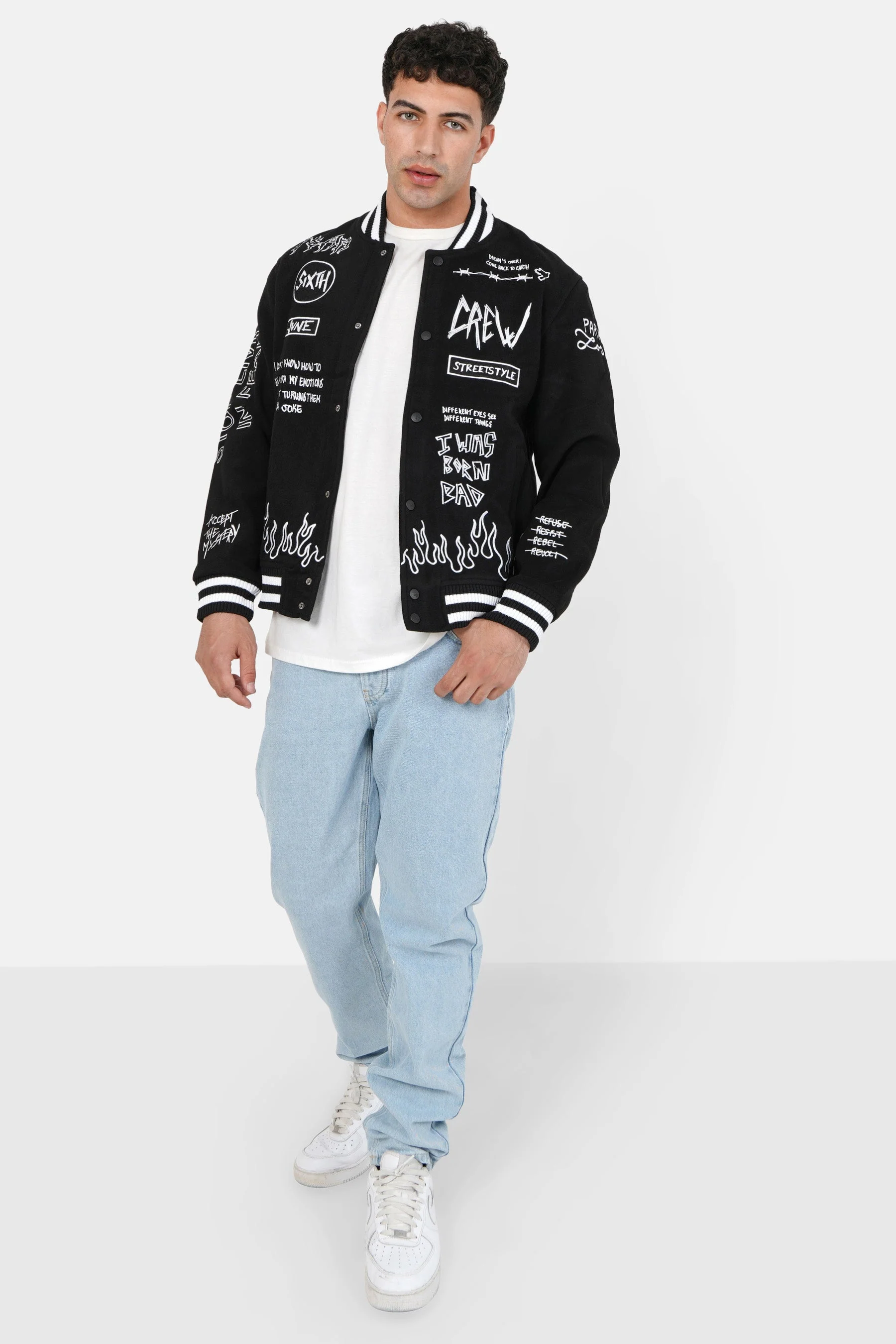 Veste customisée crew Noir - Image 2