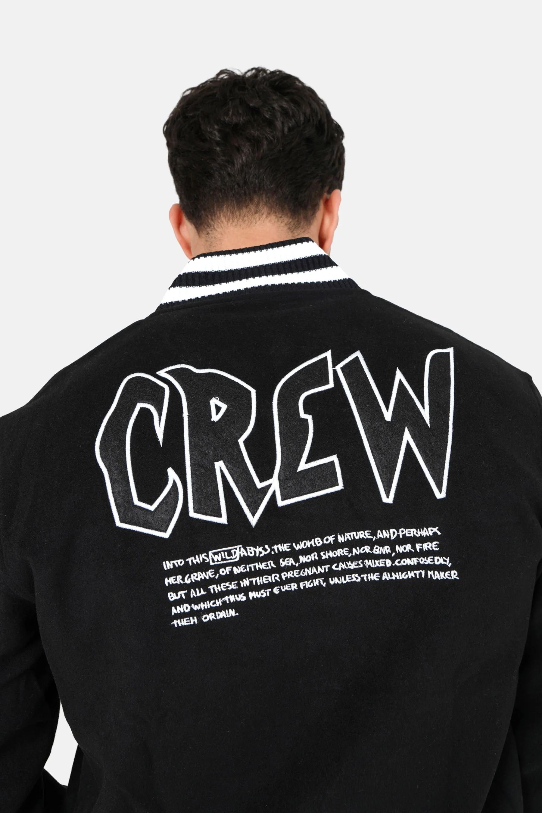 Veste customisée crew Noir - Image 4