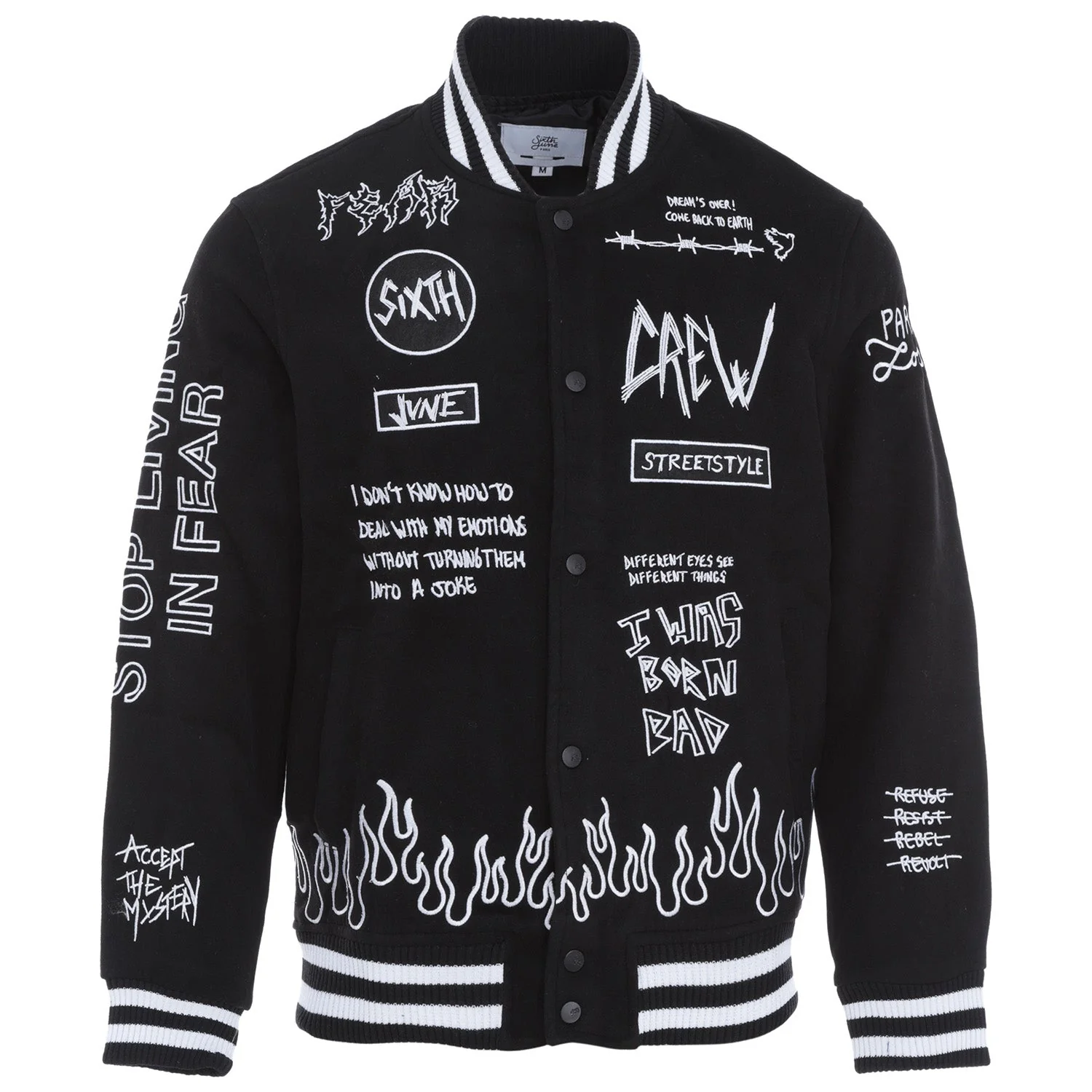 Veste customisée crew Noir - Image 6