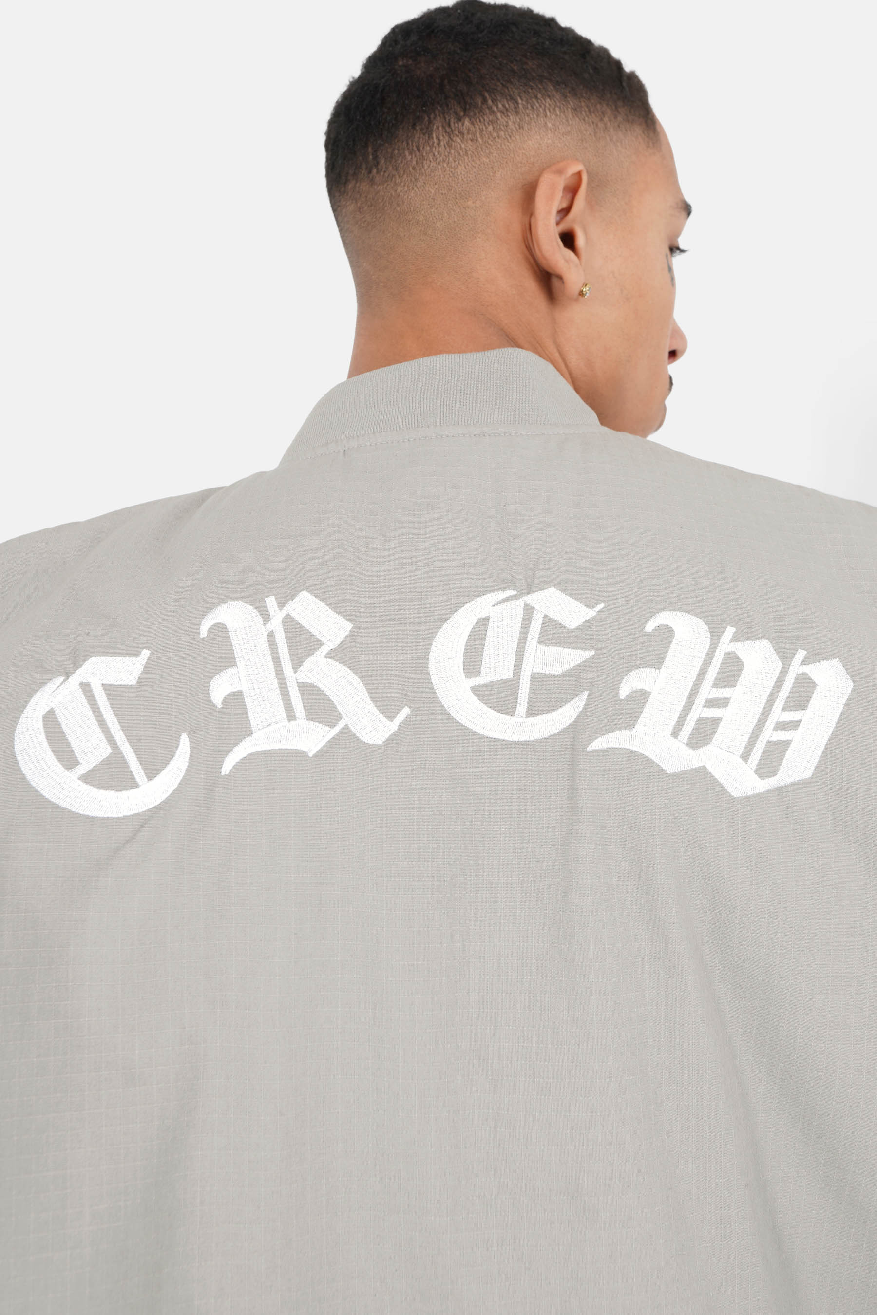 Gilet zip Crew Gris clair - Image 3