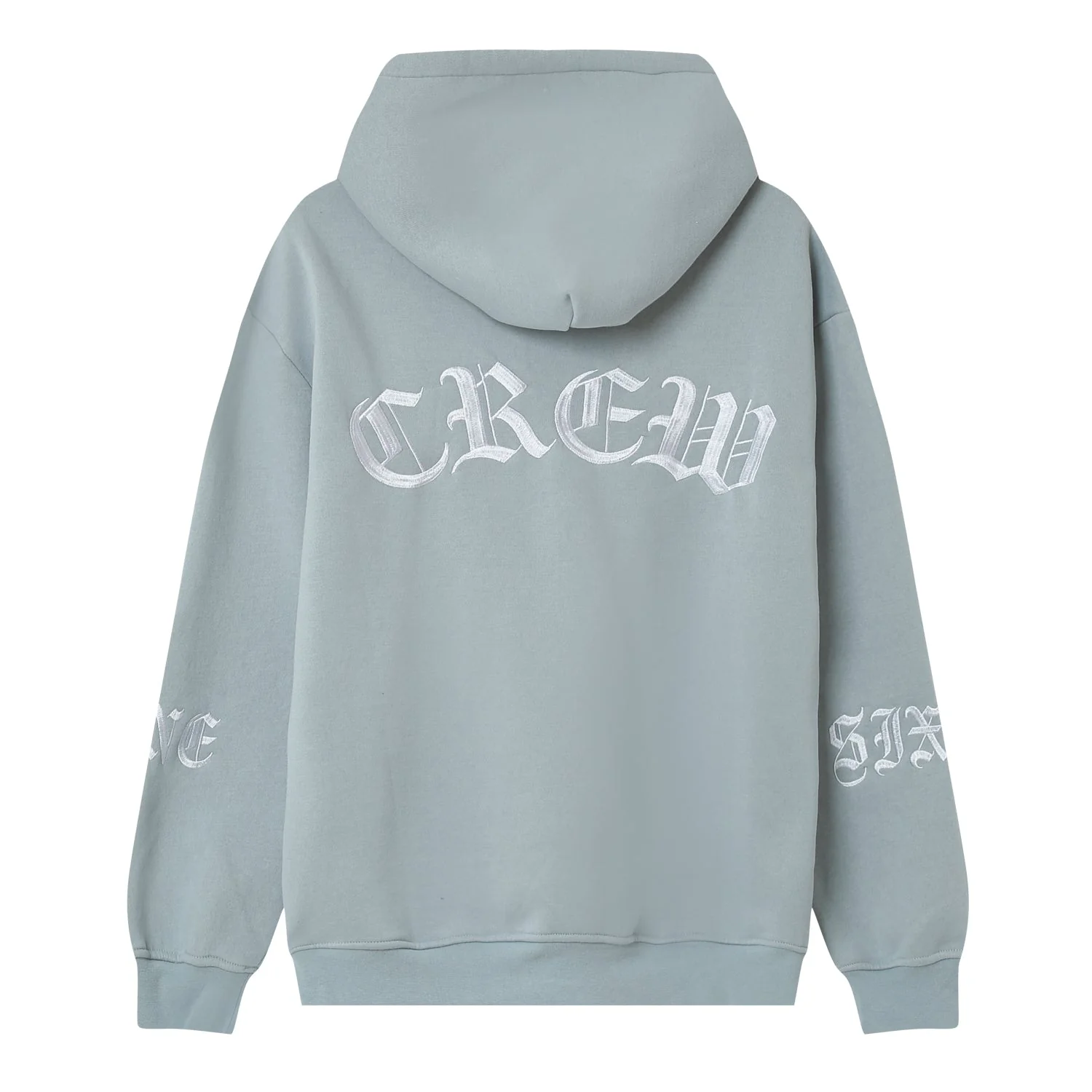 Sweatshirt capuche crew molletonné Bleu clair - Image 6