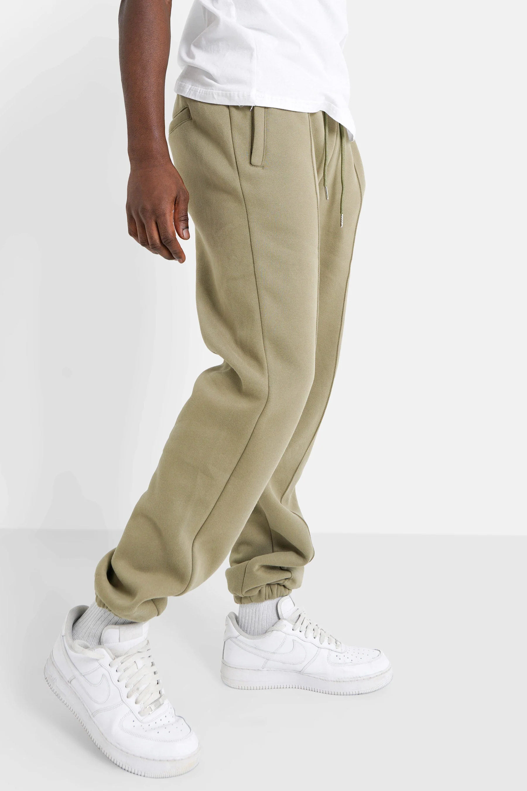 Jogging broderie gothique Vert kaki - Image 4