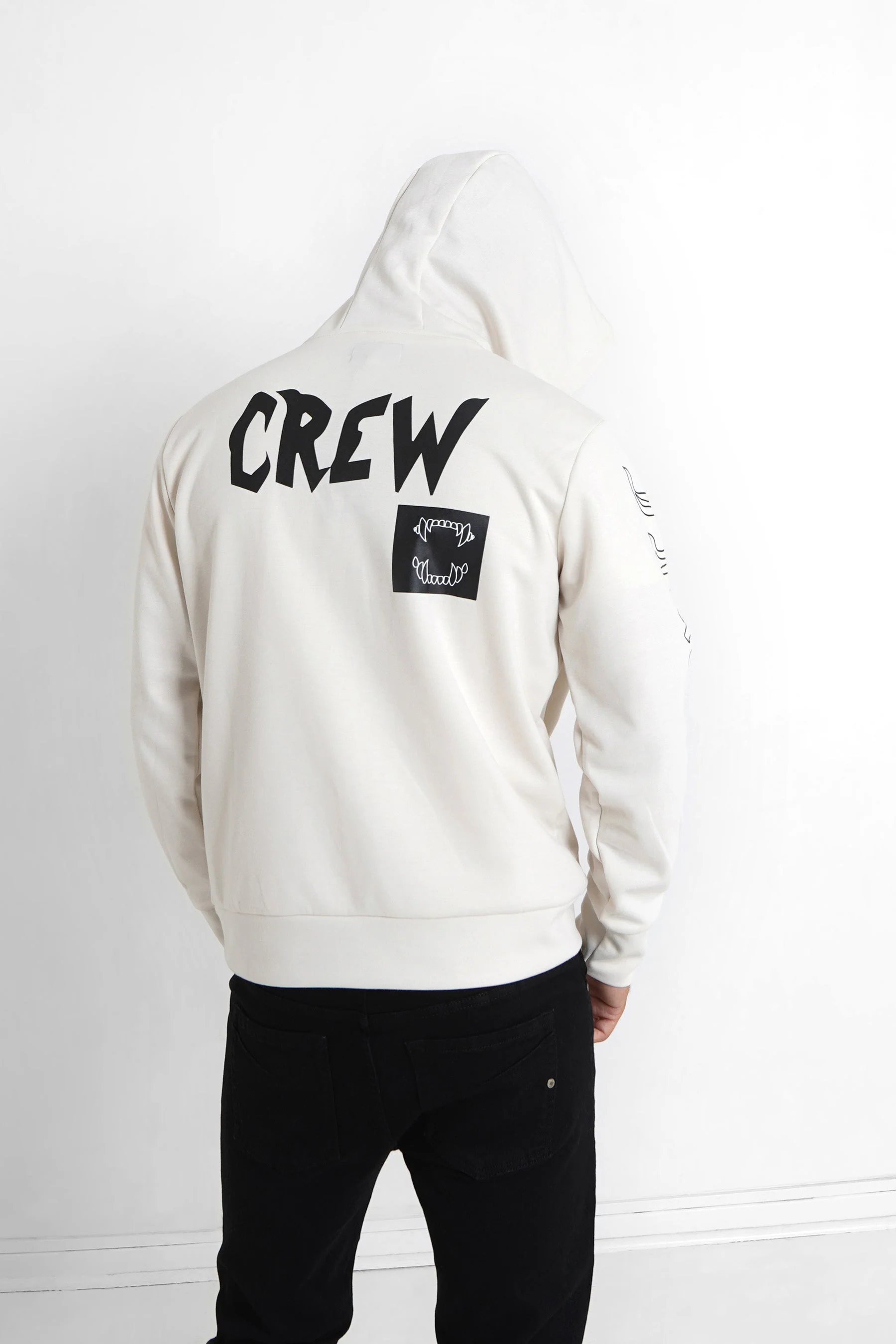 Sweat à capuche crew Beige - Image 5