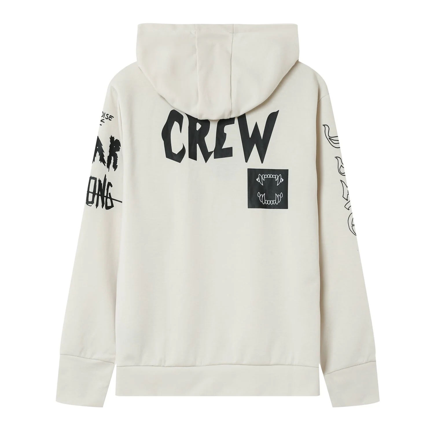 Sweat à capuche crew Beige - Image 7