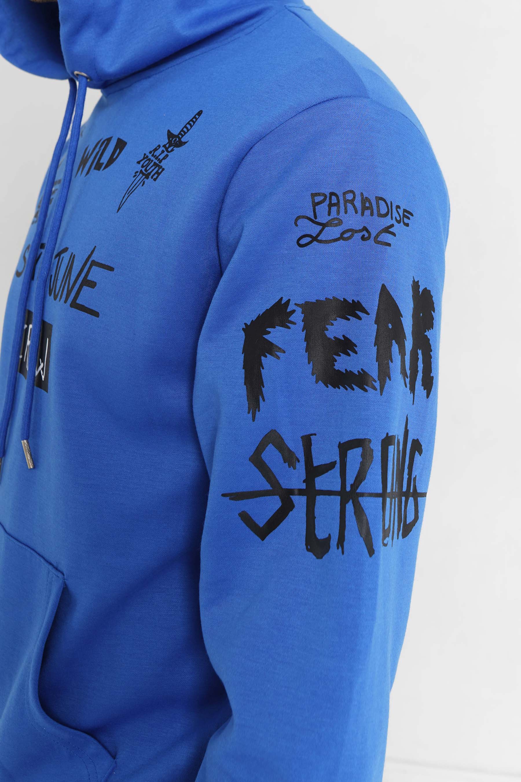 Sweat à capuche crew Bleu foncé - Image 3