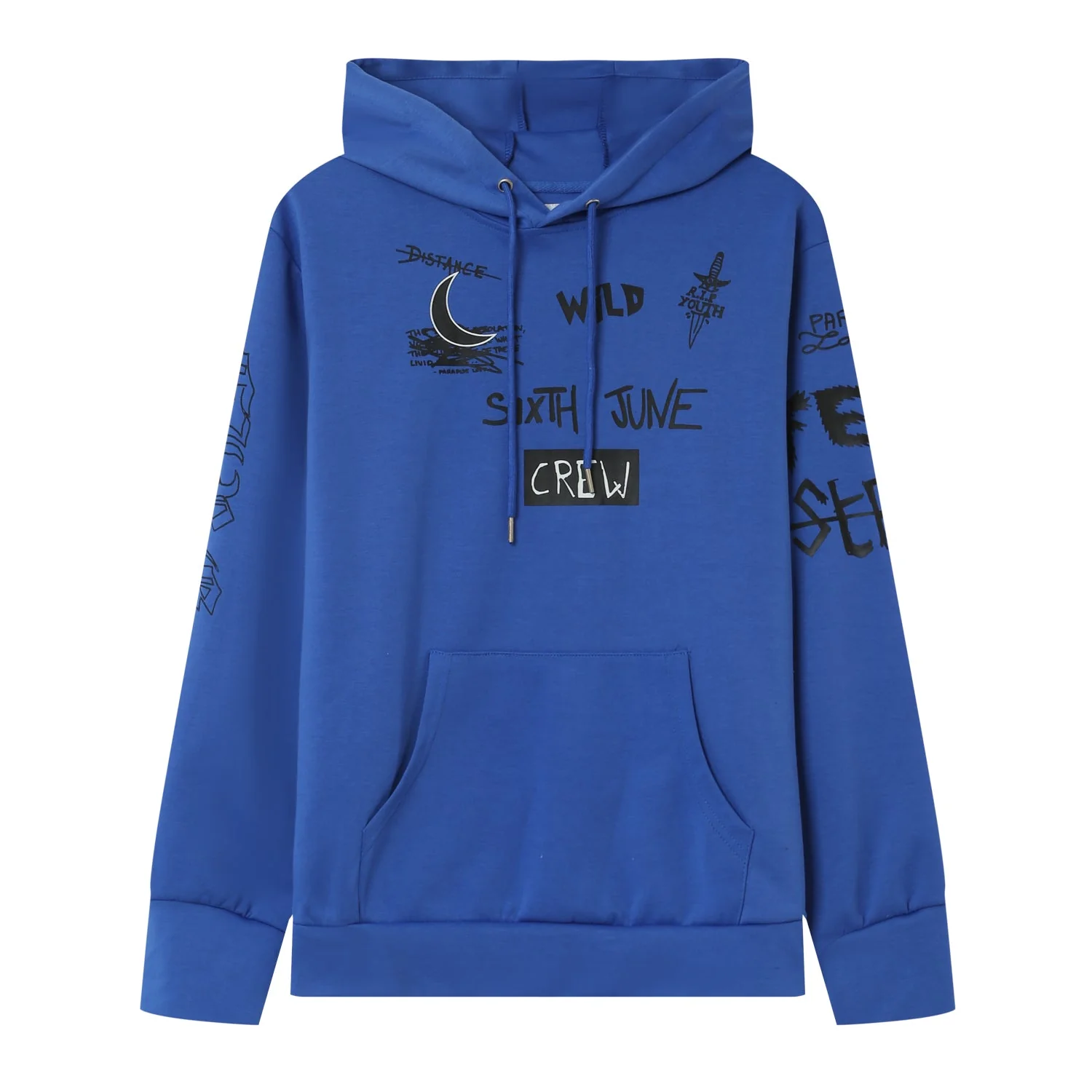 Sweat à capuche crew Bleu foncé - Image 6
