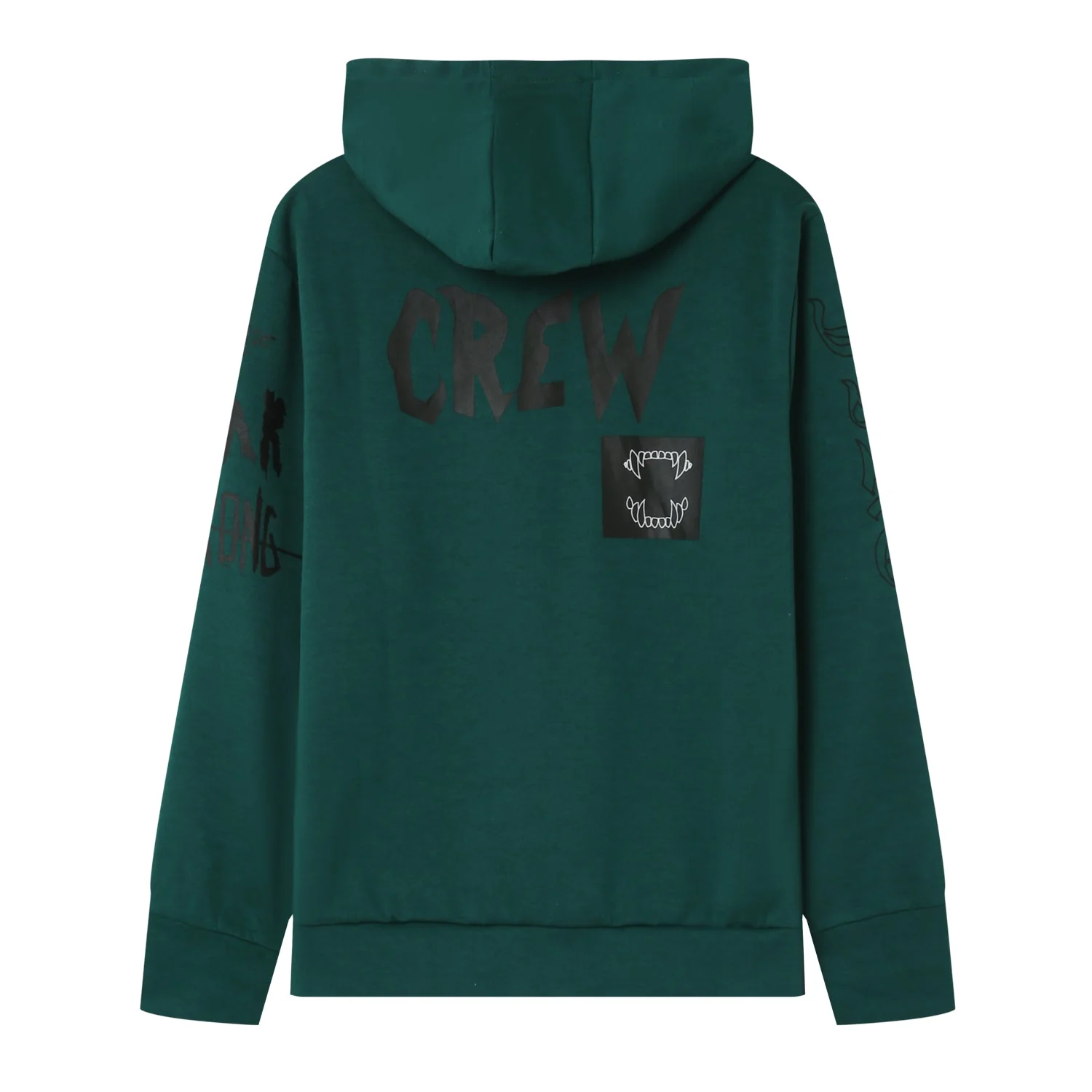 Sweat à capuche crew Vert foncé - Image 7