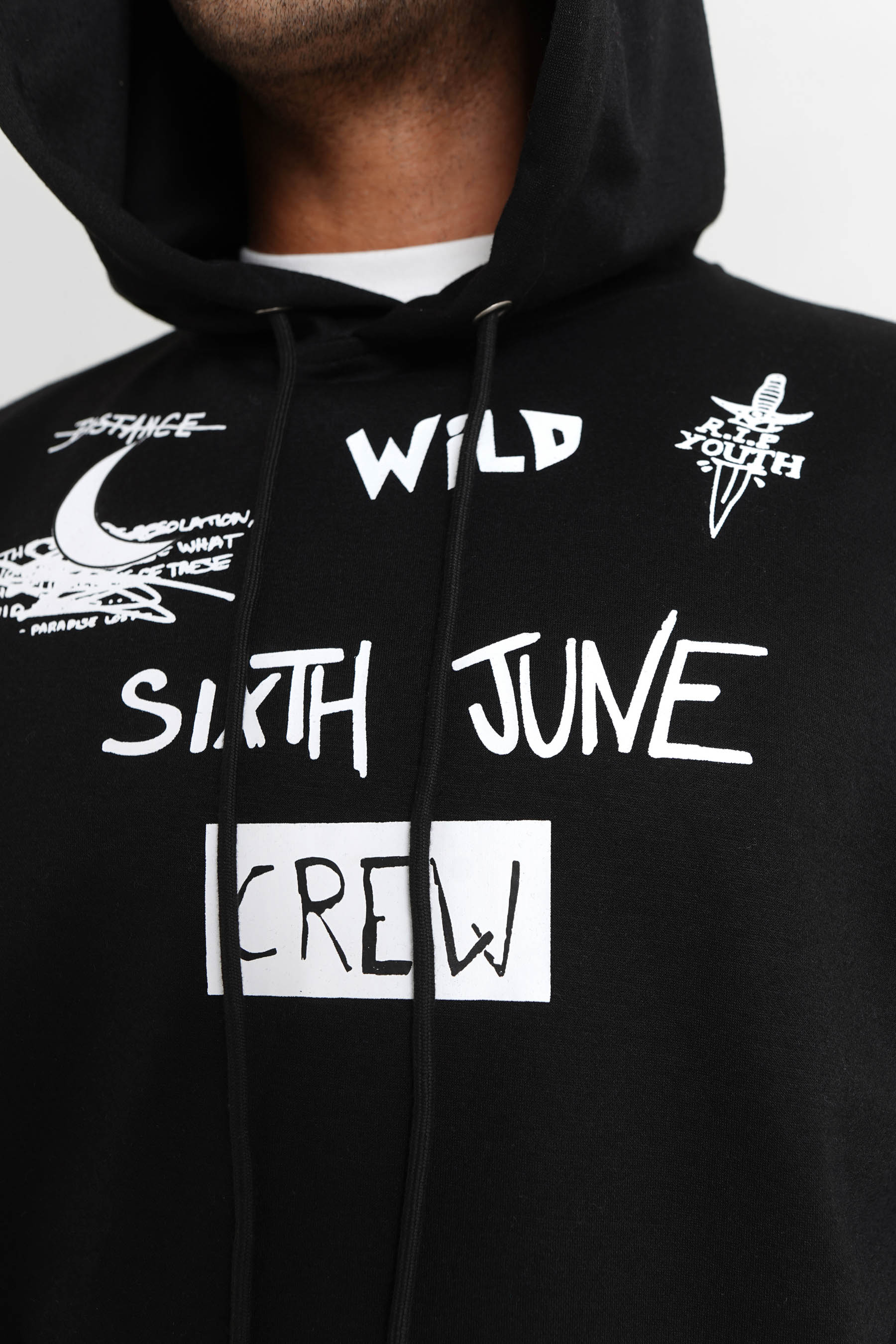 Sweat à capuche crew Noir - Image 4