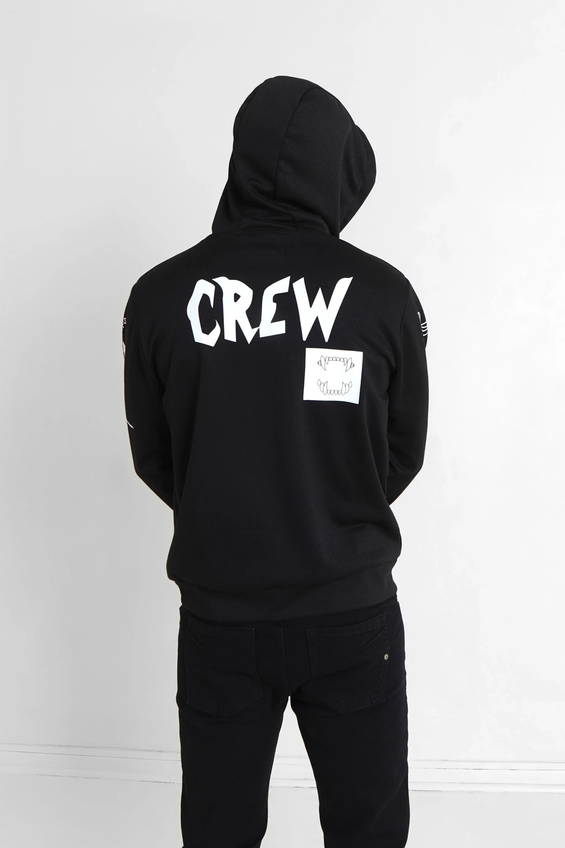 Sweat à capuche crew Noir - Image 5