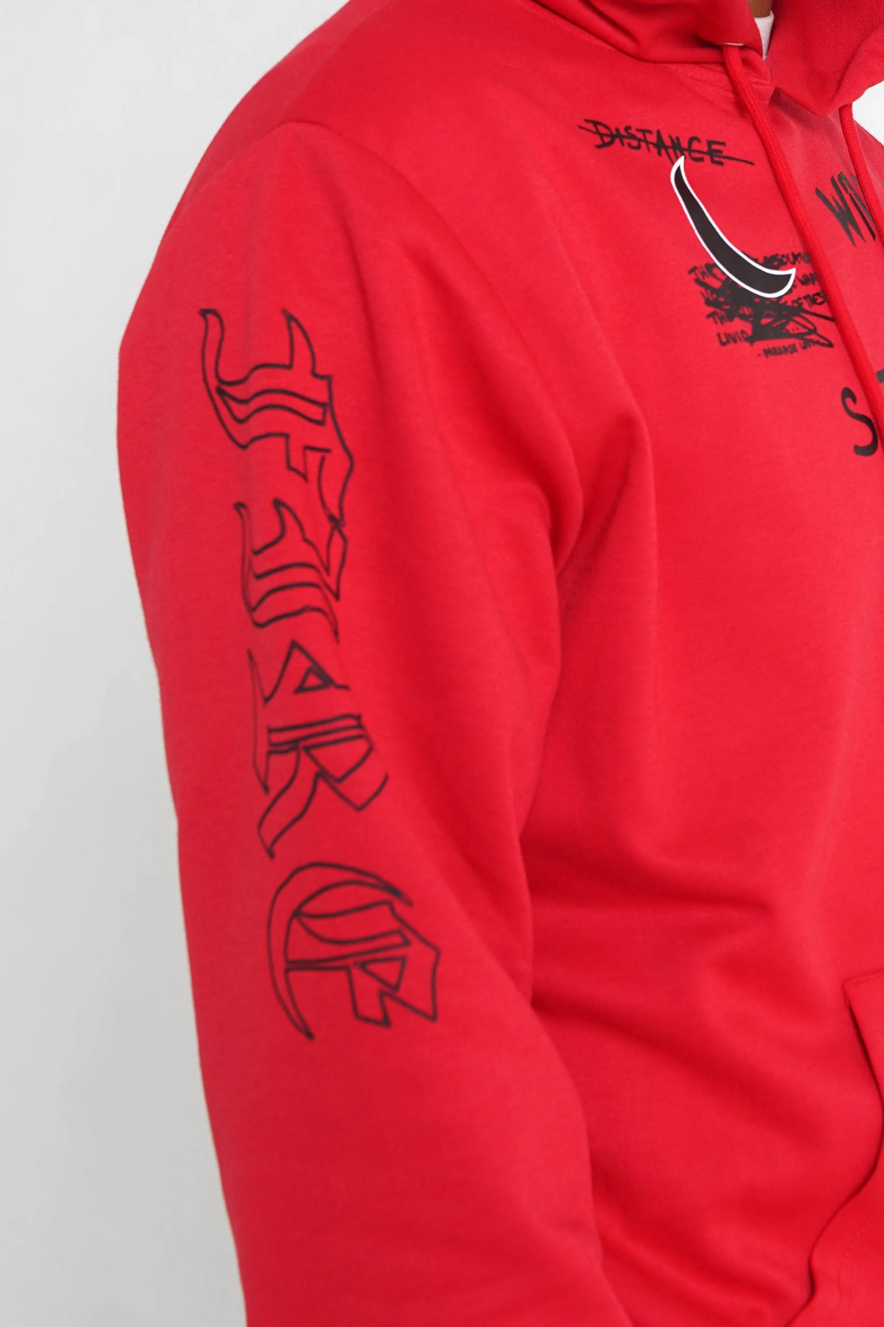 Sweat à capuche crew Rouge - Image 3