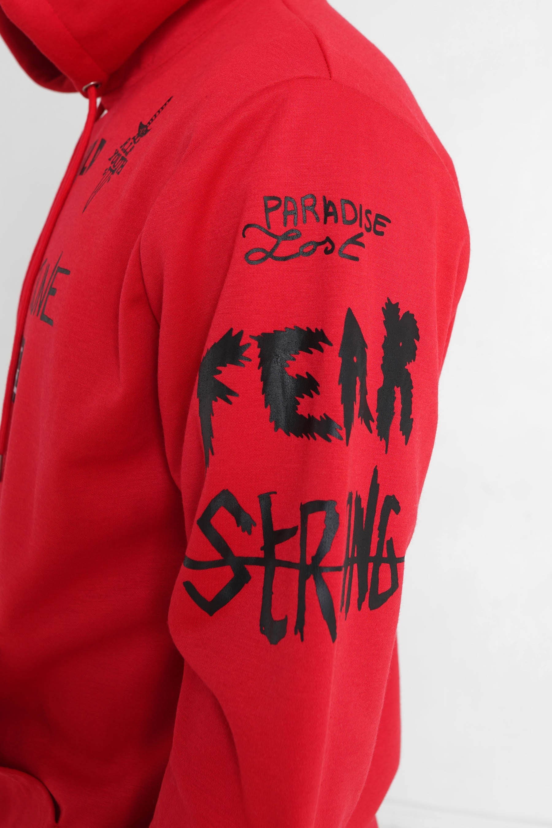 Sweat à capuche crew Rouge - Image 4