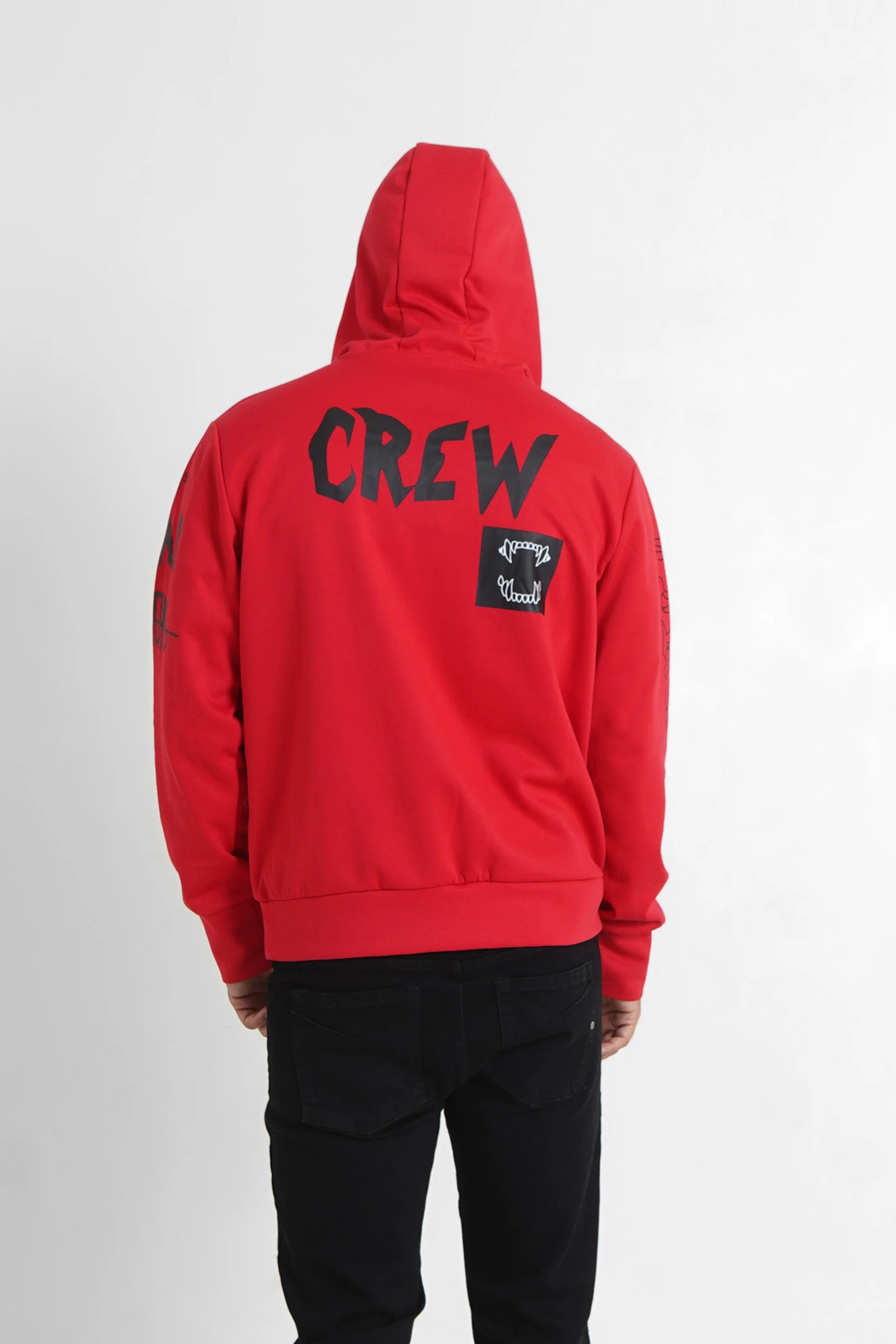 Sweat à capuche crew Rouge - Image 5