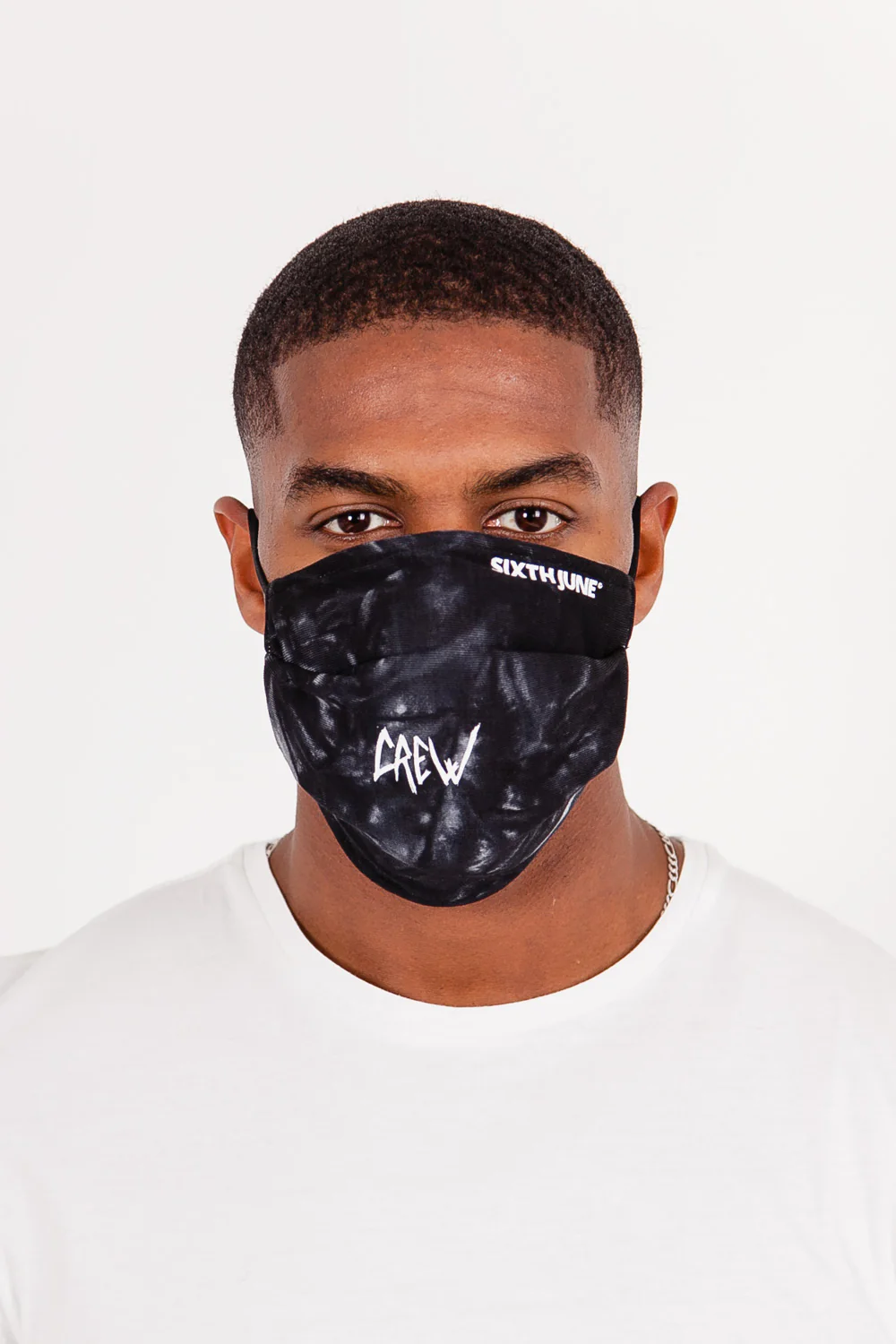 Masque tie dye CREW noir